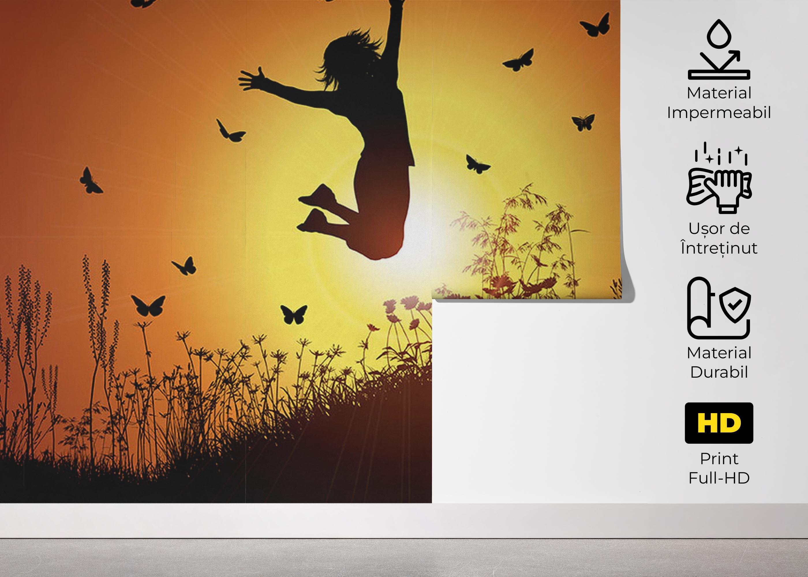 Fototapet Sunset Jump mockup 5