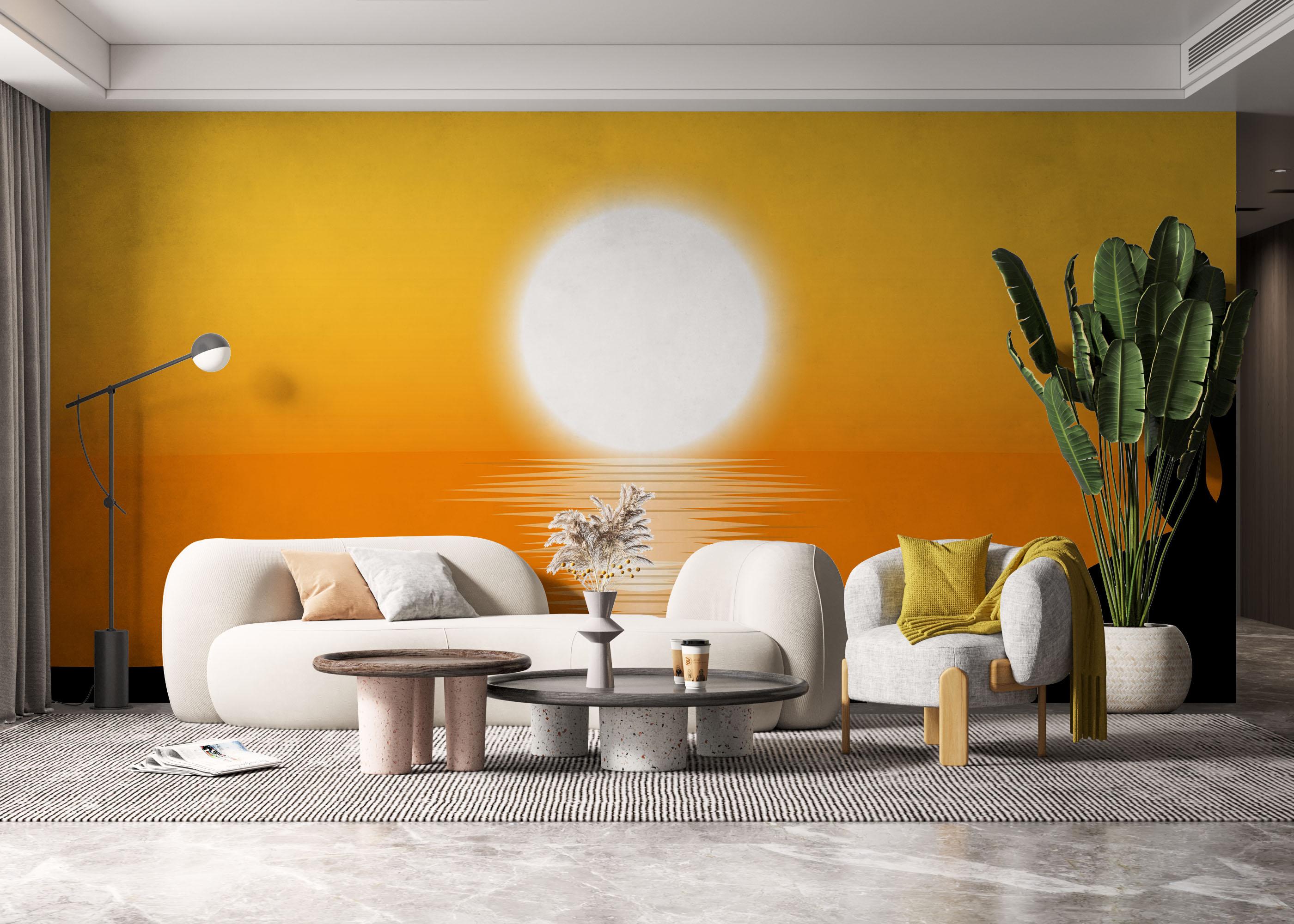 Fototapet Buddha Sunset Art mockup 6