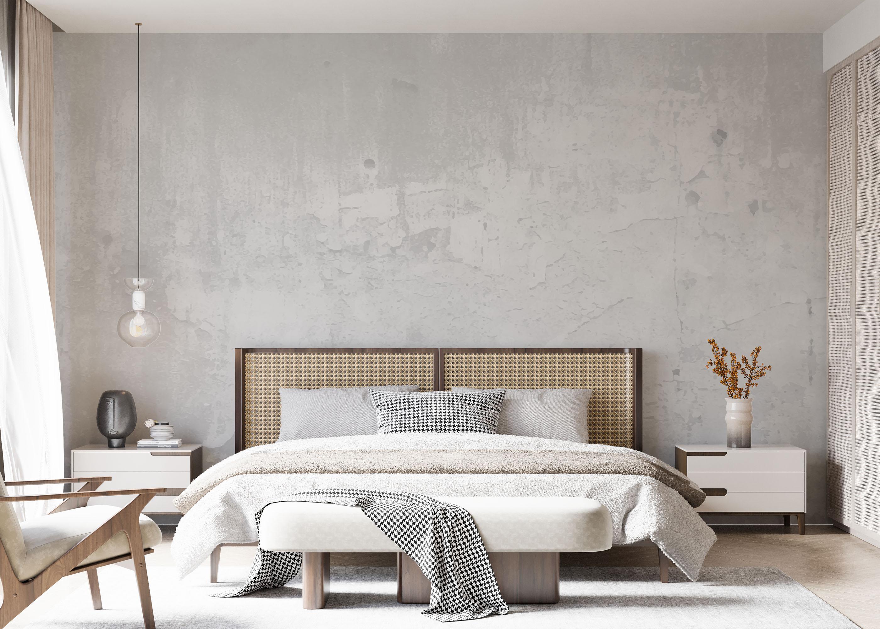 Fototapet Concrete Wall Grey mockup 7