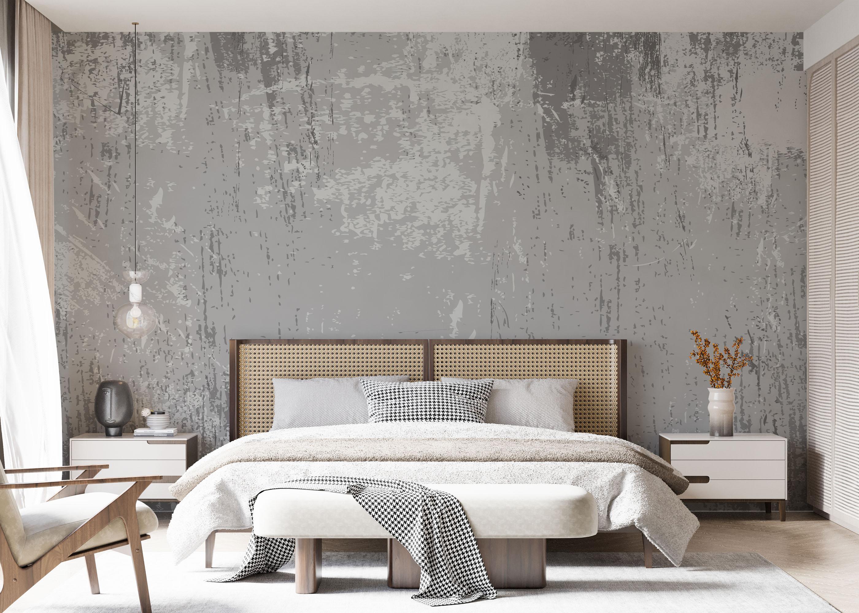 Fototapet Grey Lines Concrete mockup 7