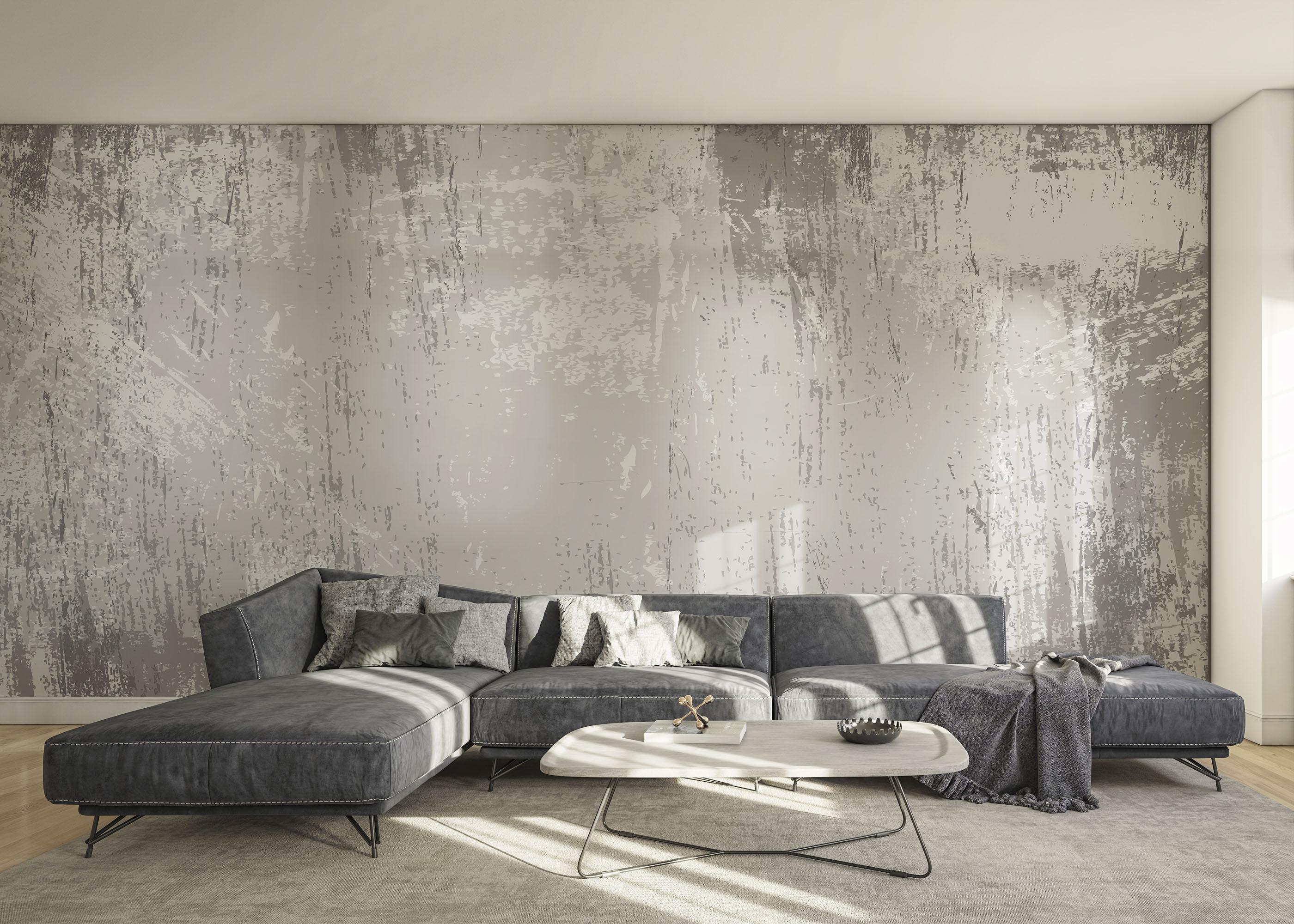 Fototapet Grey Lines Concrete mockup 0