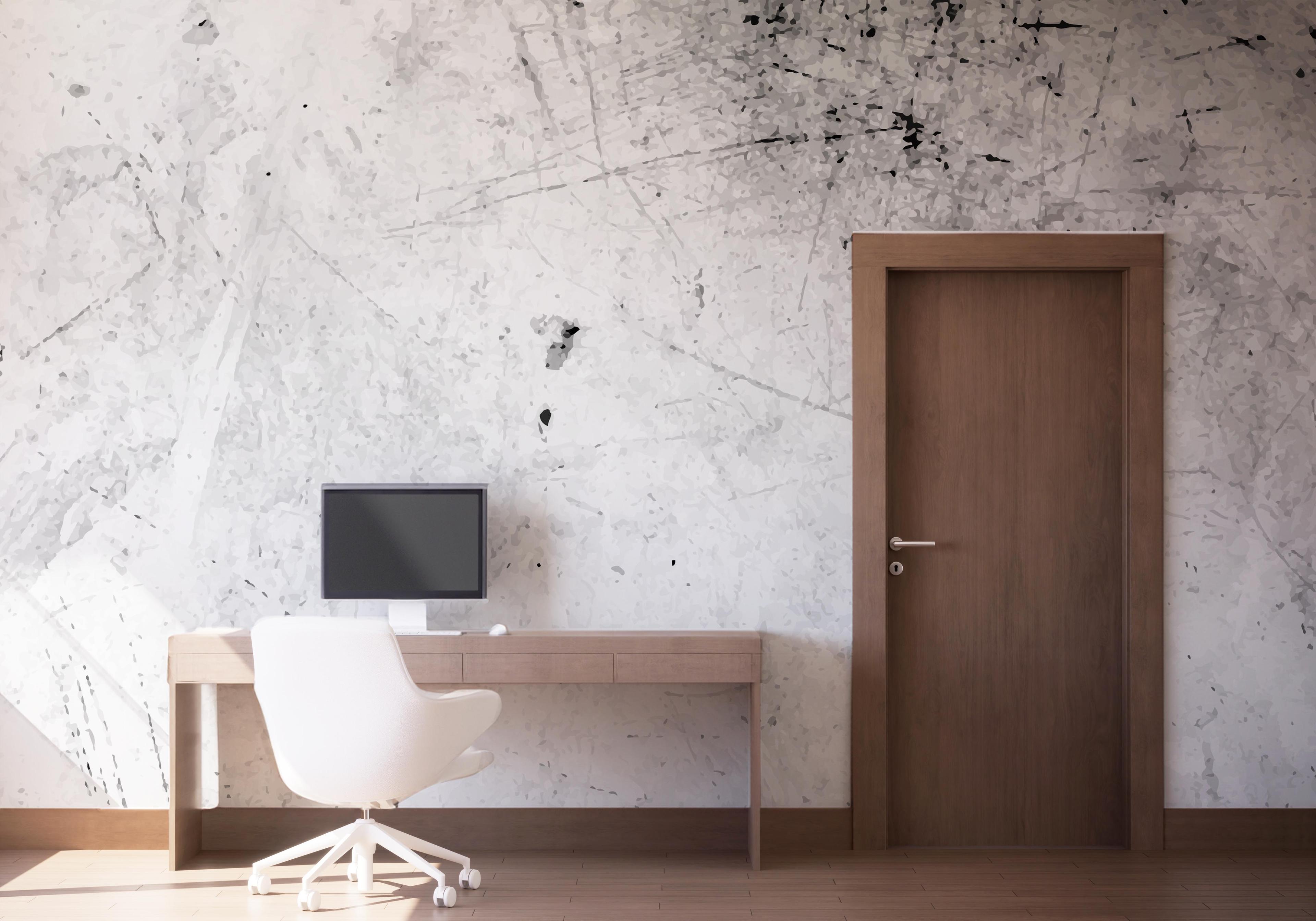 Fototapet Black Paint Concrete mockup 1