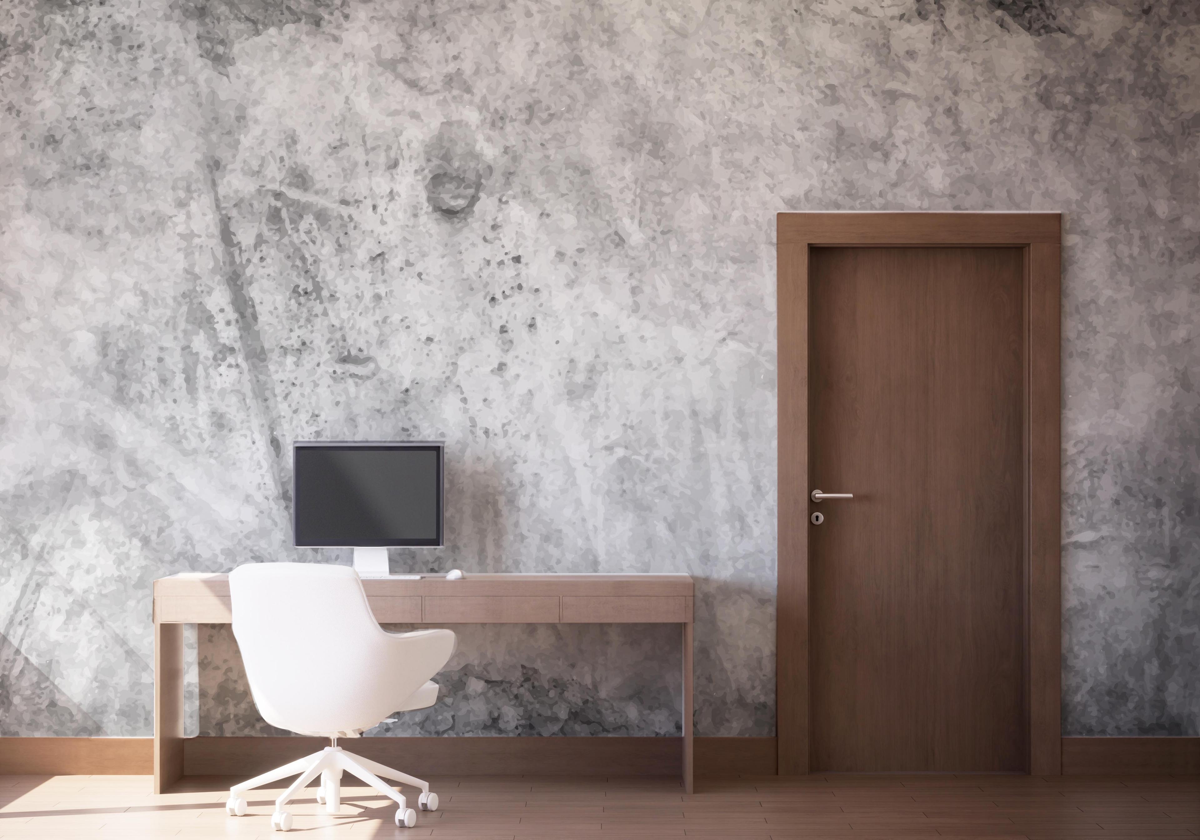 Fototapet Concrete Dark Shadow mockup 1