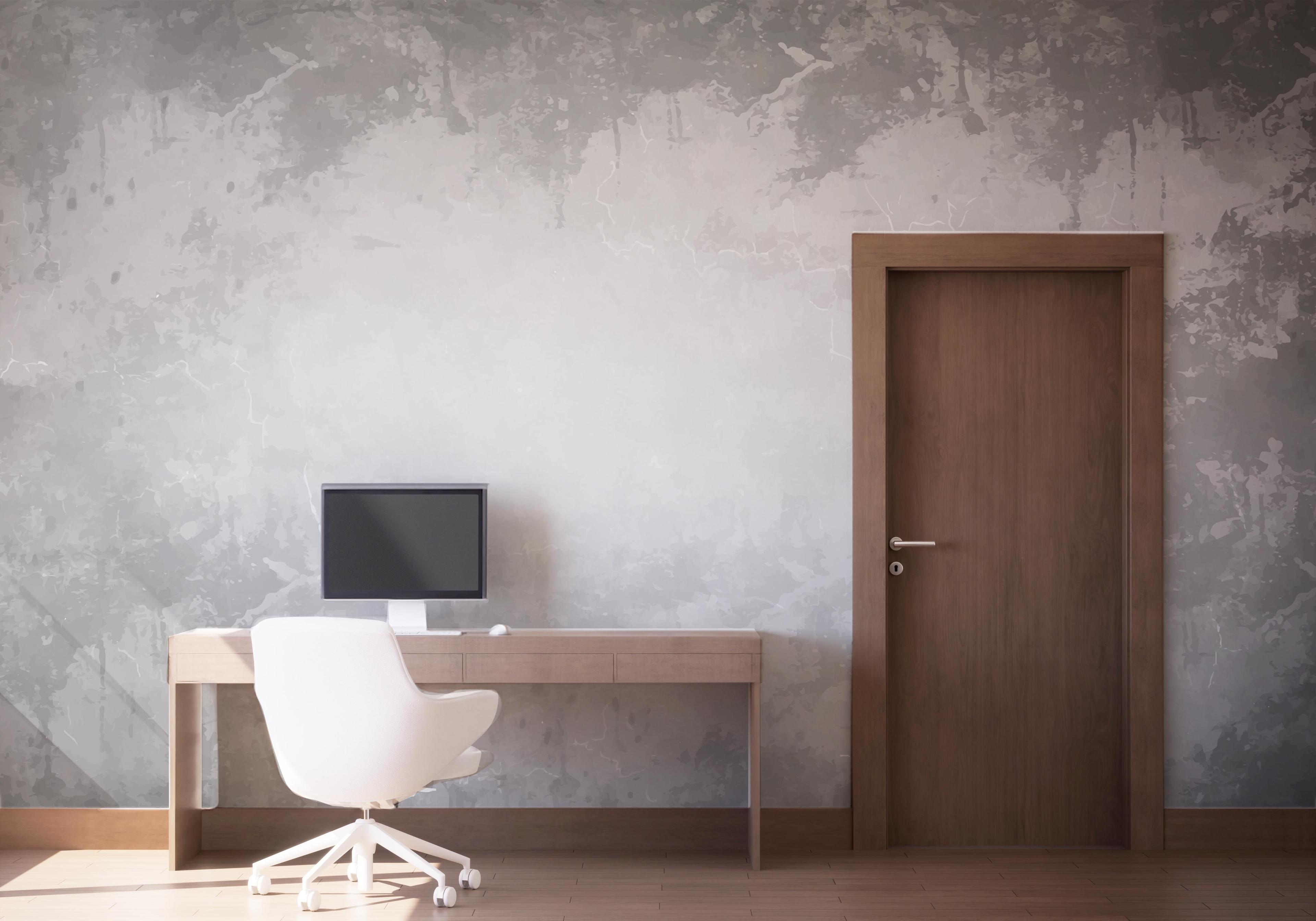 Fototapet Concrete Light Wall mockup 1