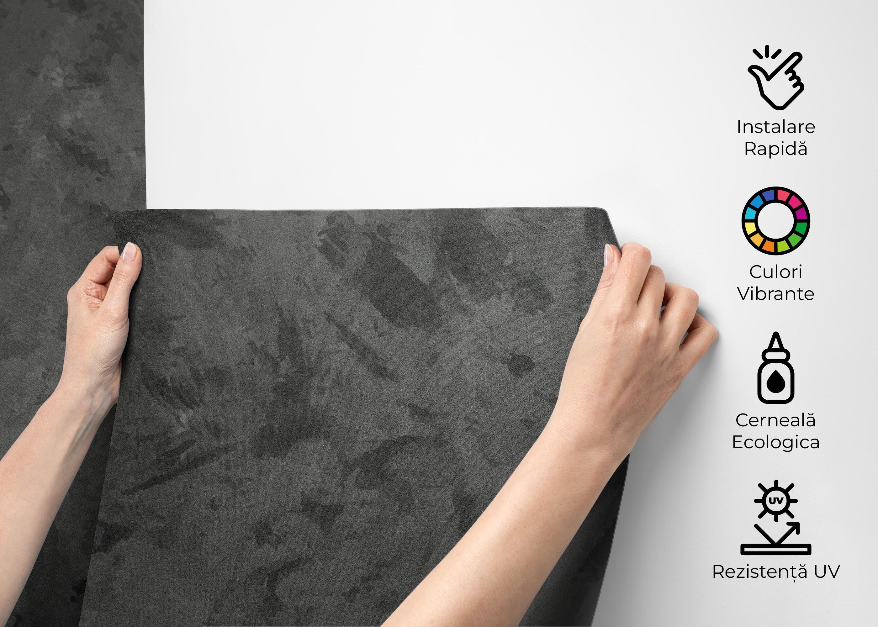 Fototapet Concrete Dark Grey mockup 2