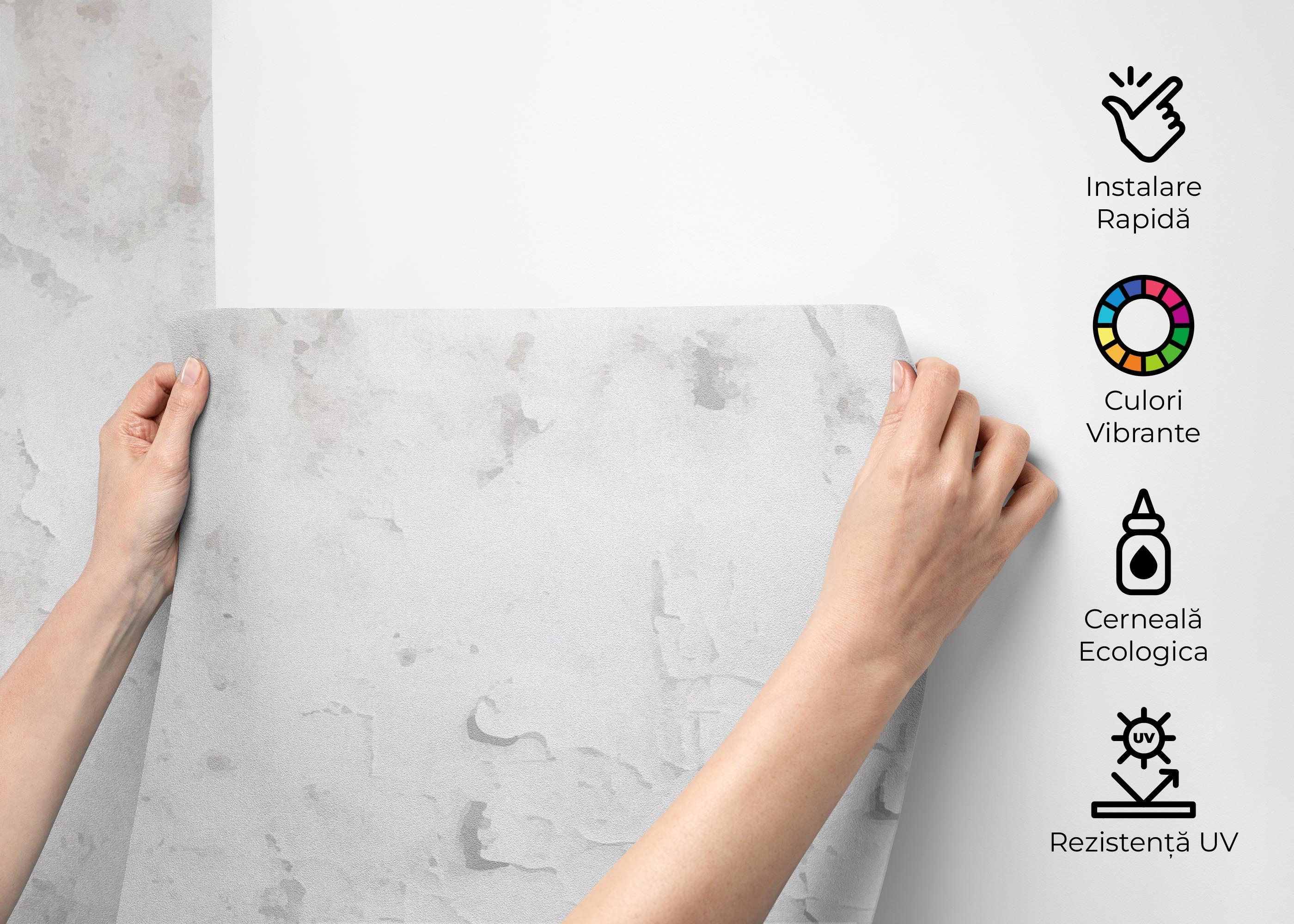 Fototapet Light Blue Concrete mockup 2