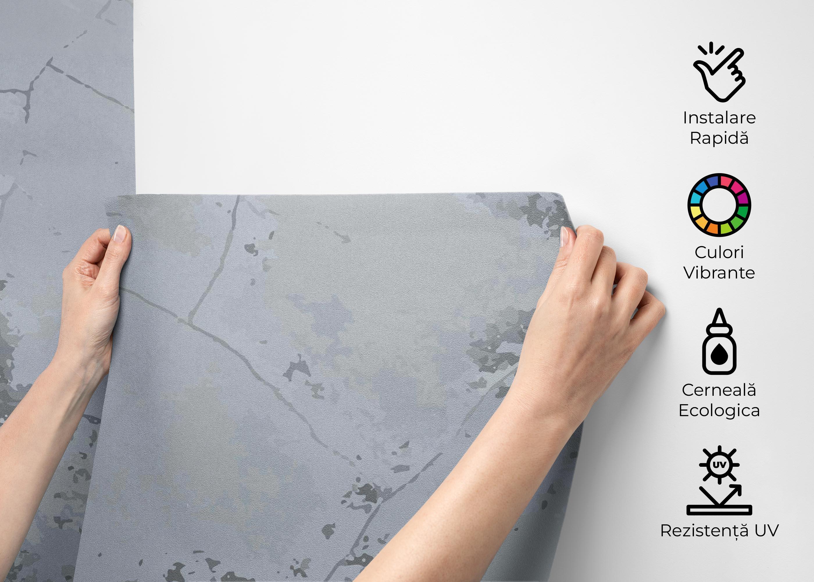 Fototapet Purple Light Concrete mockup 2