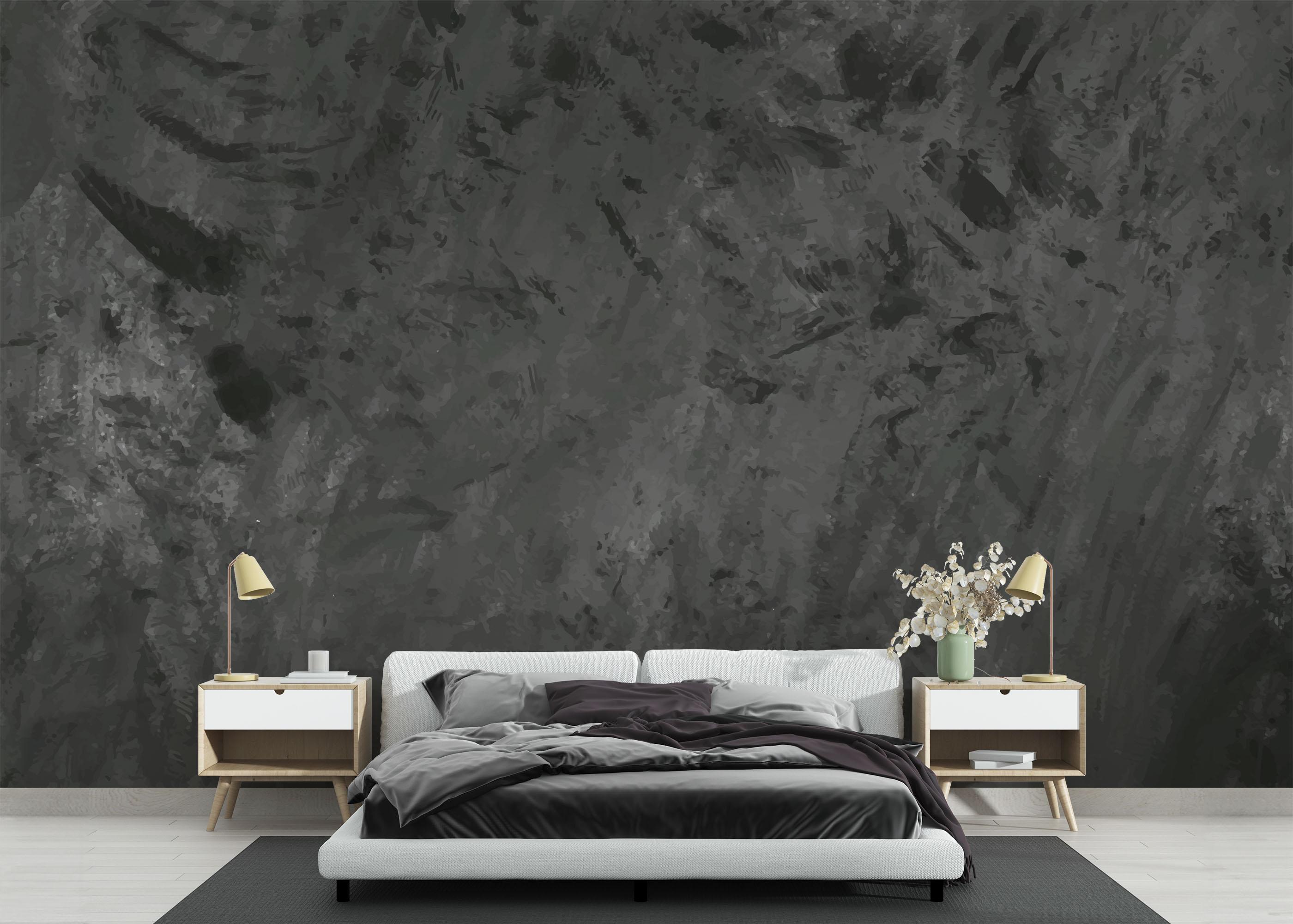 Fototapet Concrete Dark Grey mockup 3