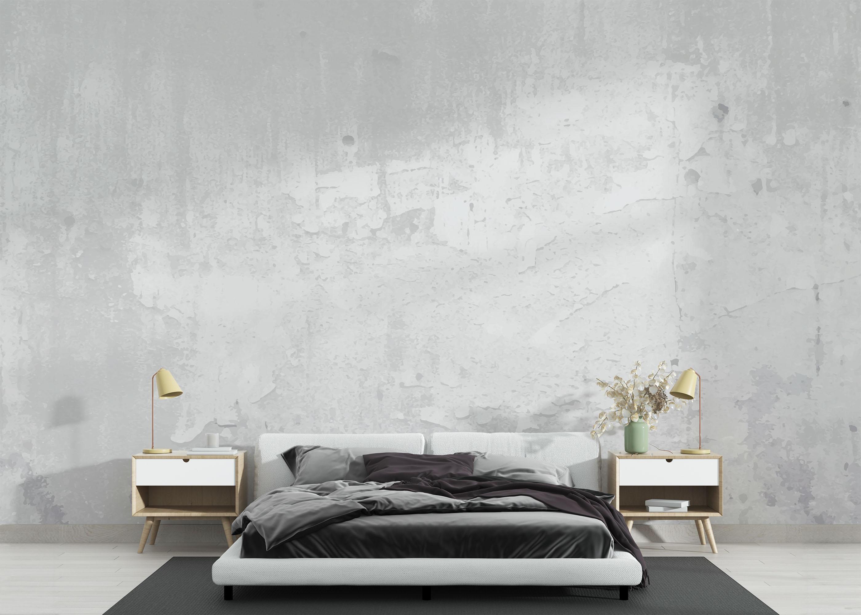 Fototapet Concrete Wall Grey mockup 3