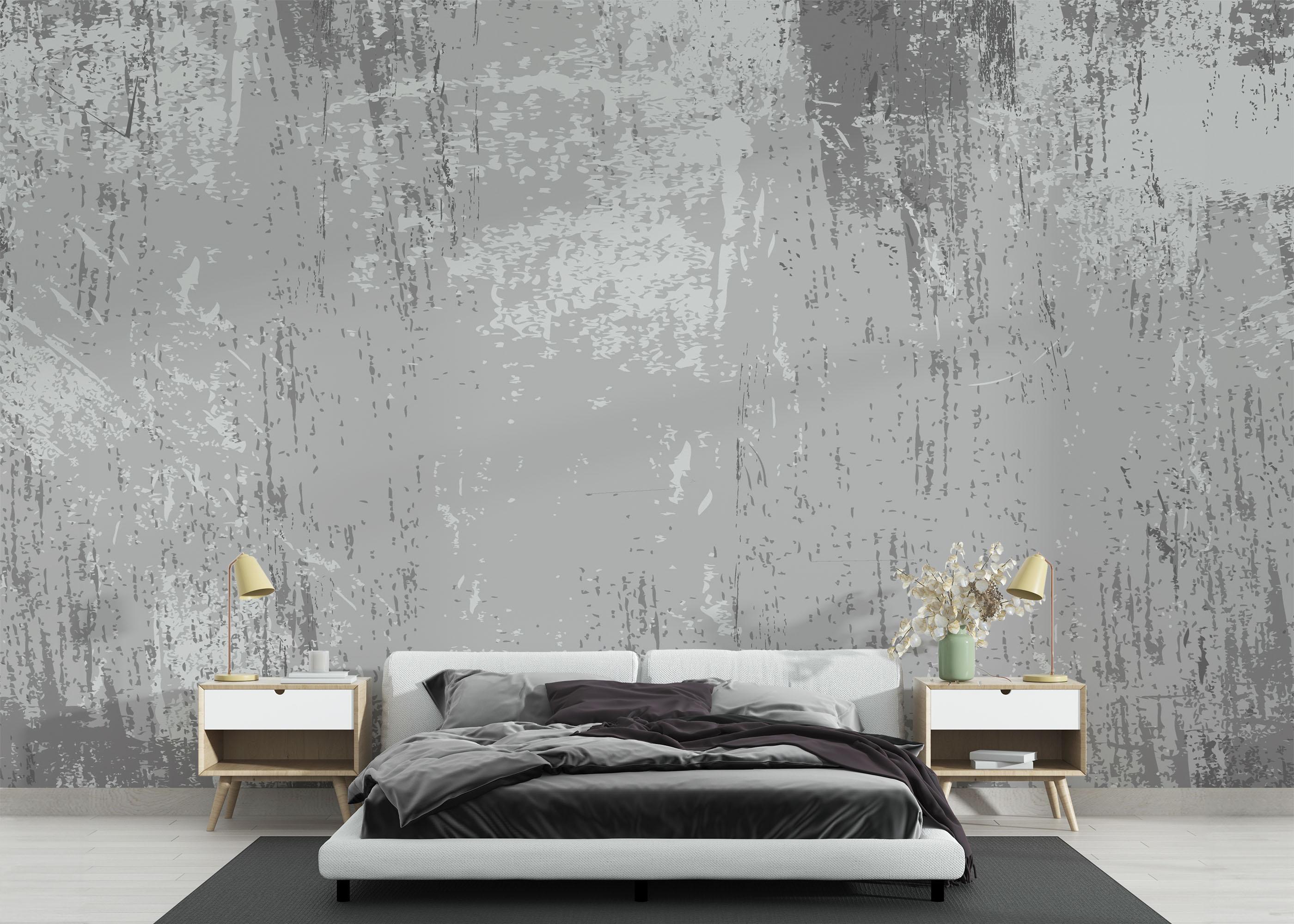 Fototapet Grey Lines Concrete mockup 3