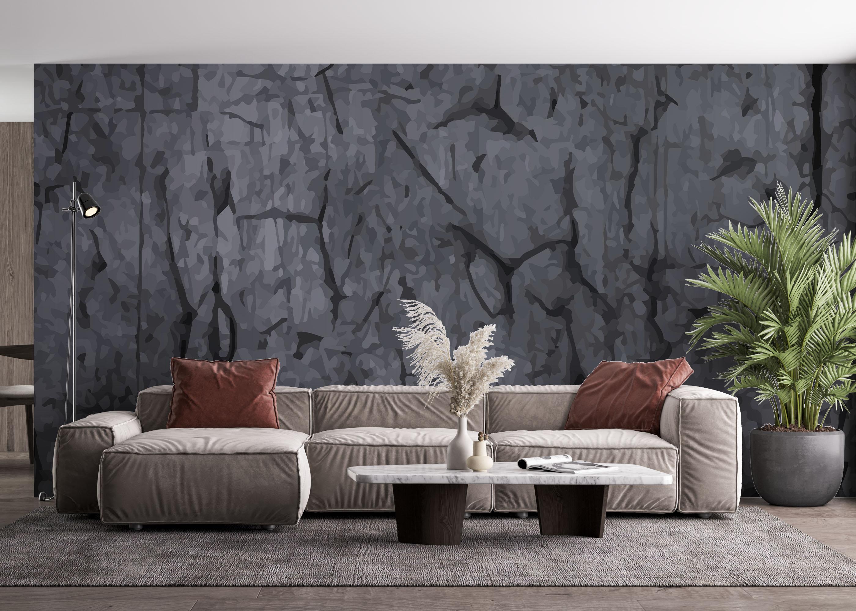 Fototapet Big Crack Concrete mockup 4