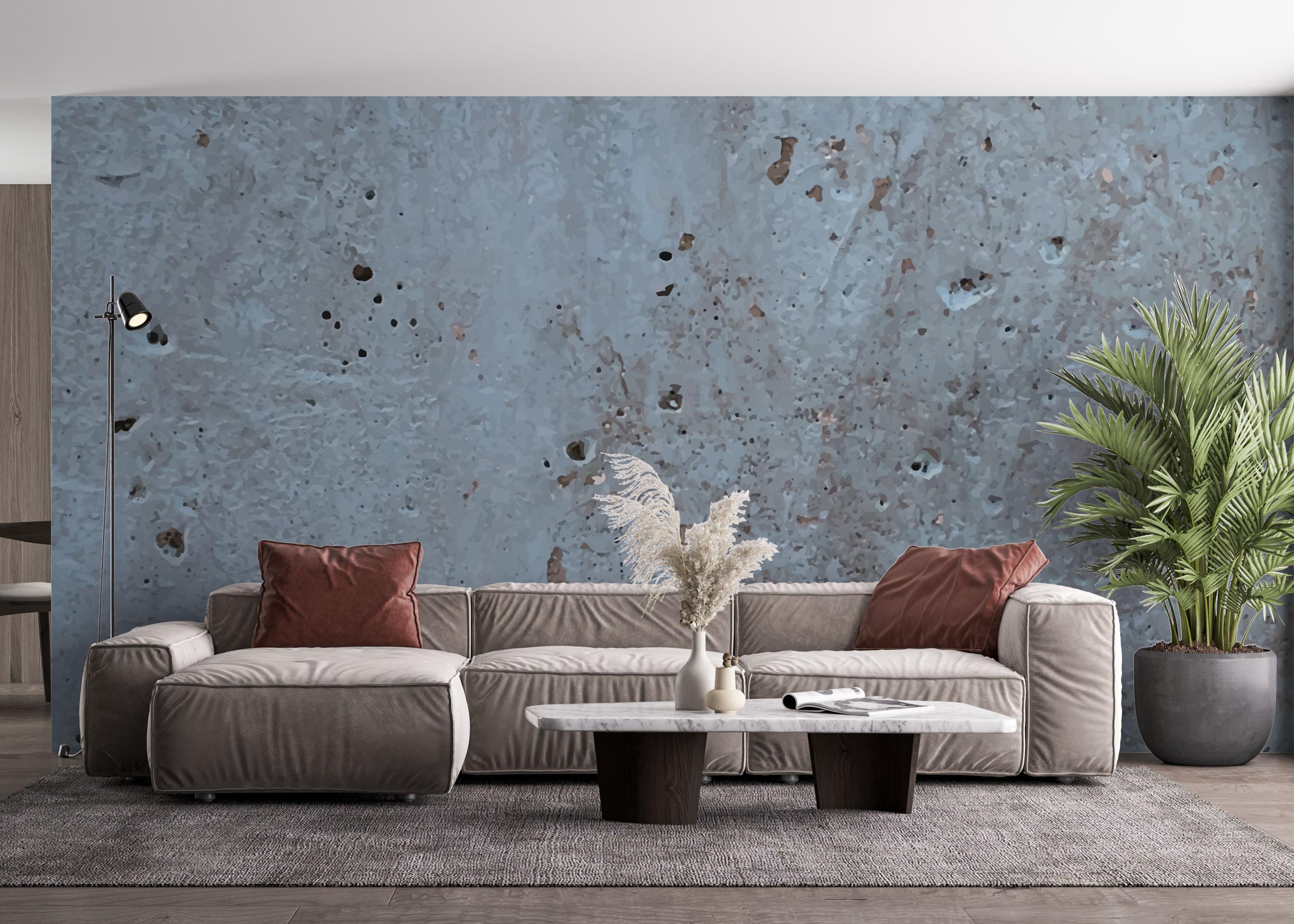 Fototapet Brown Crack Concrete mockup 4