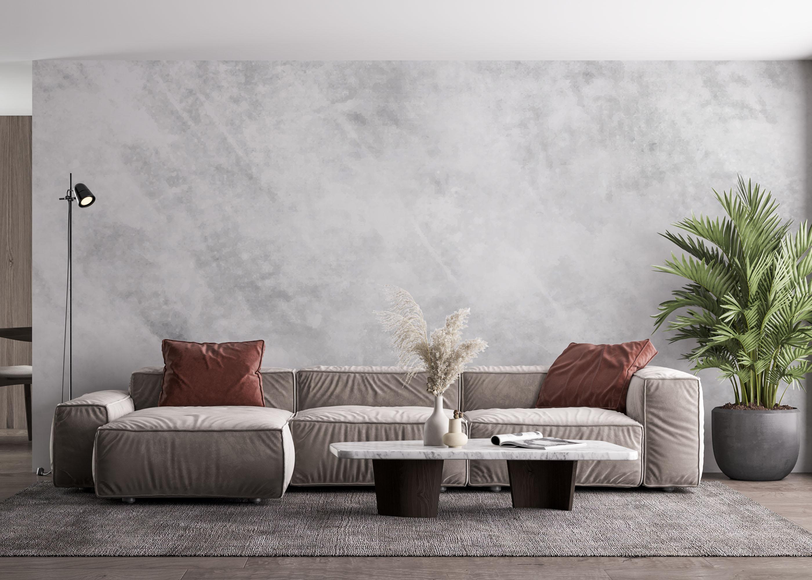 Fototapet Concrete Grey Wall mockup 4