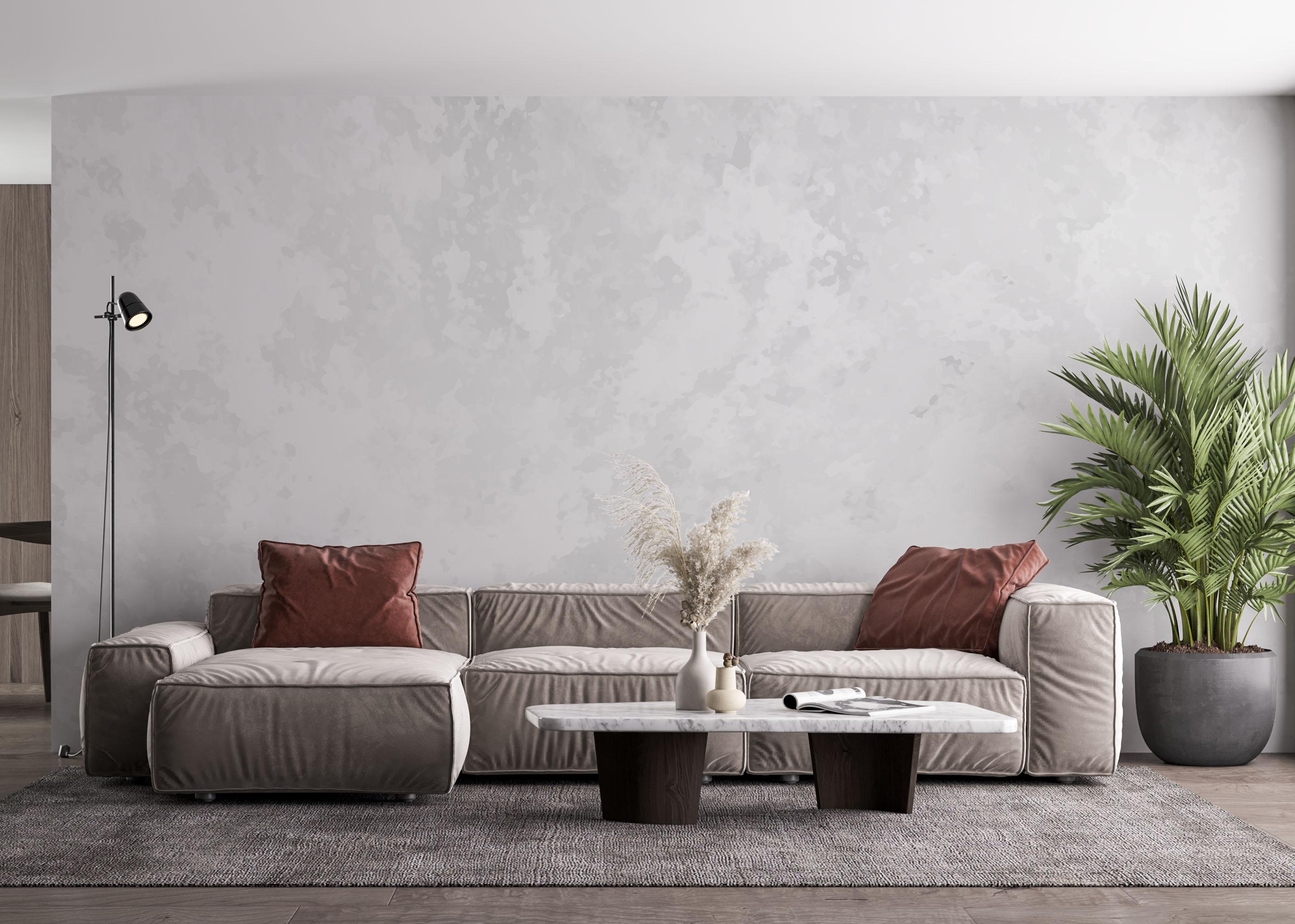 Fototapet Concrete Light Grey mockup 4