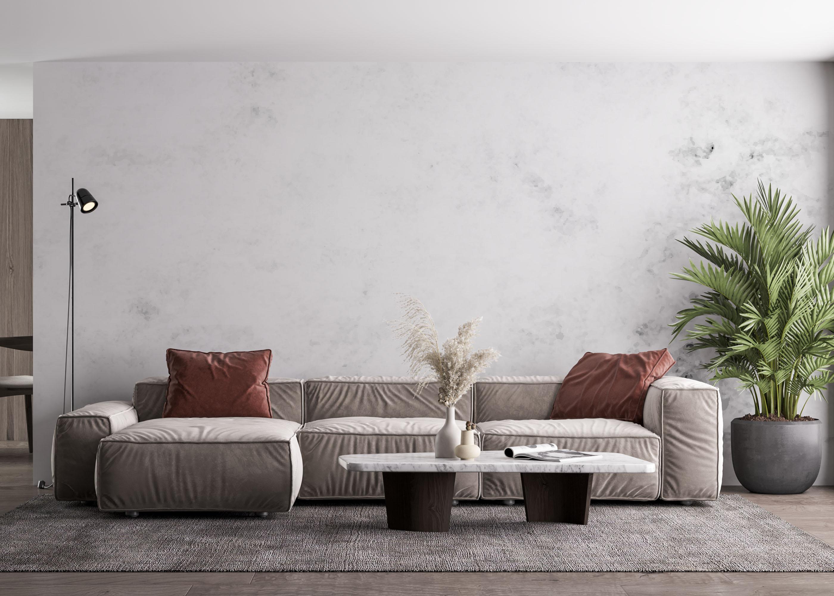 Fototapet Grey Art Concrete mockup 4