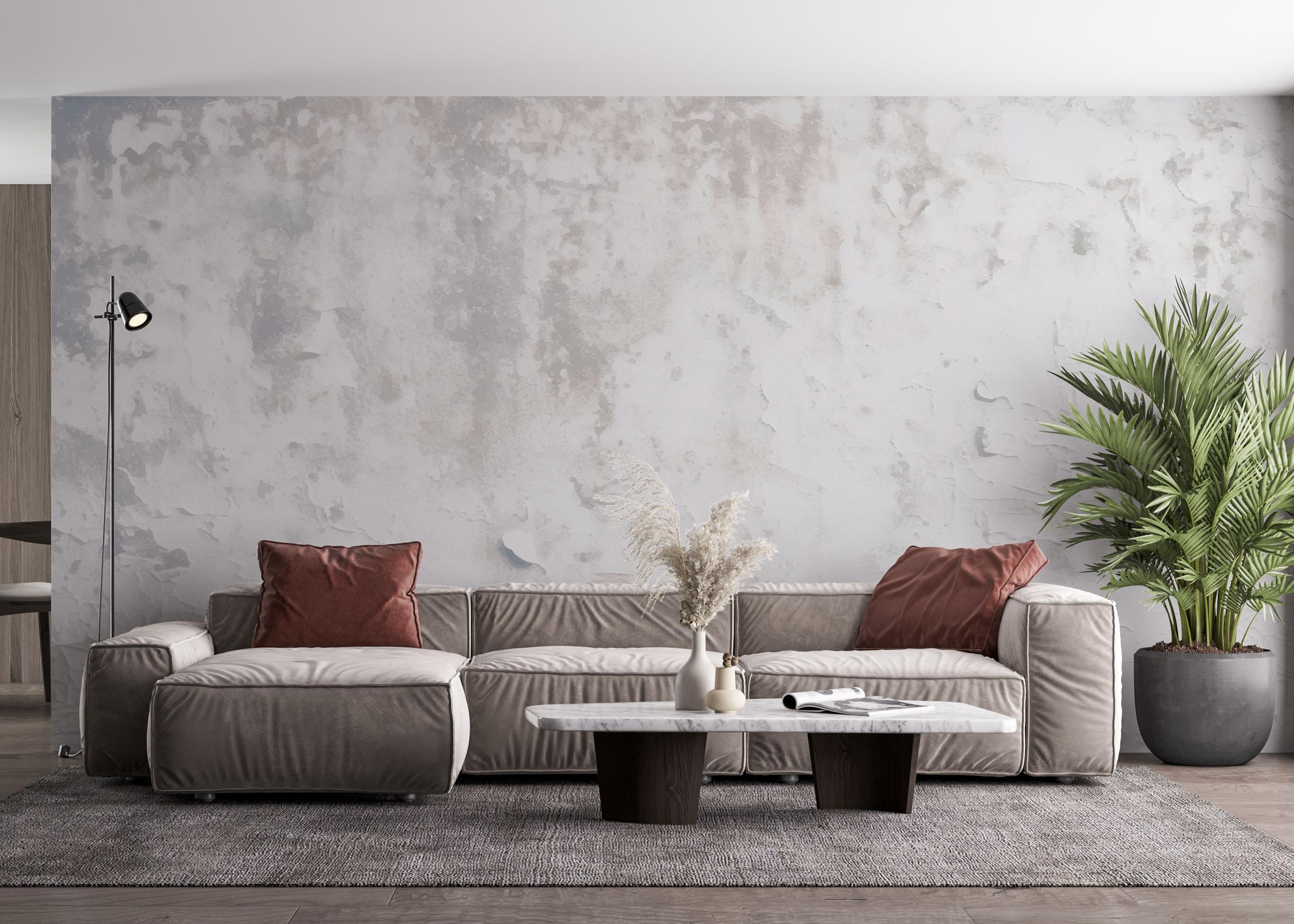 Fototapet Light Blue Concrete mockup 4