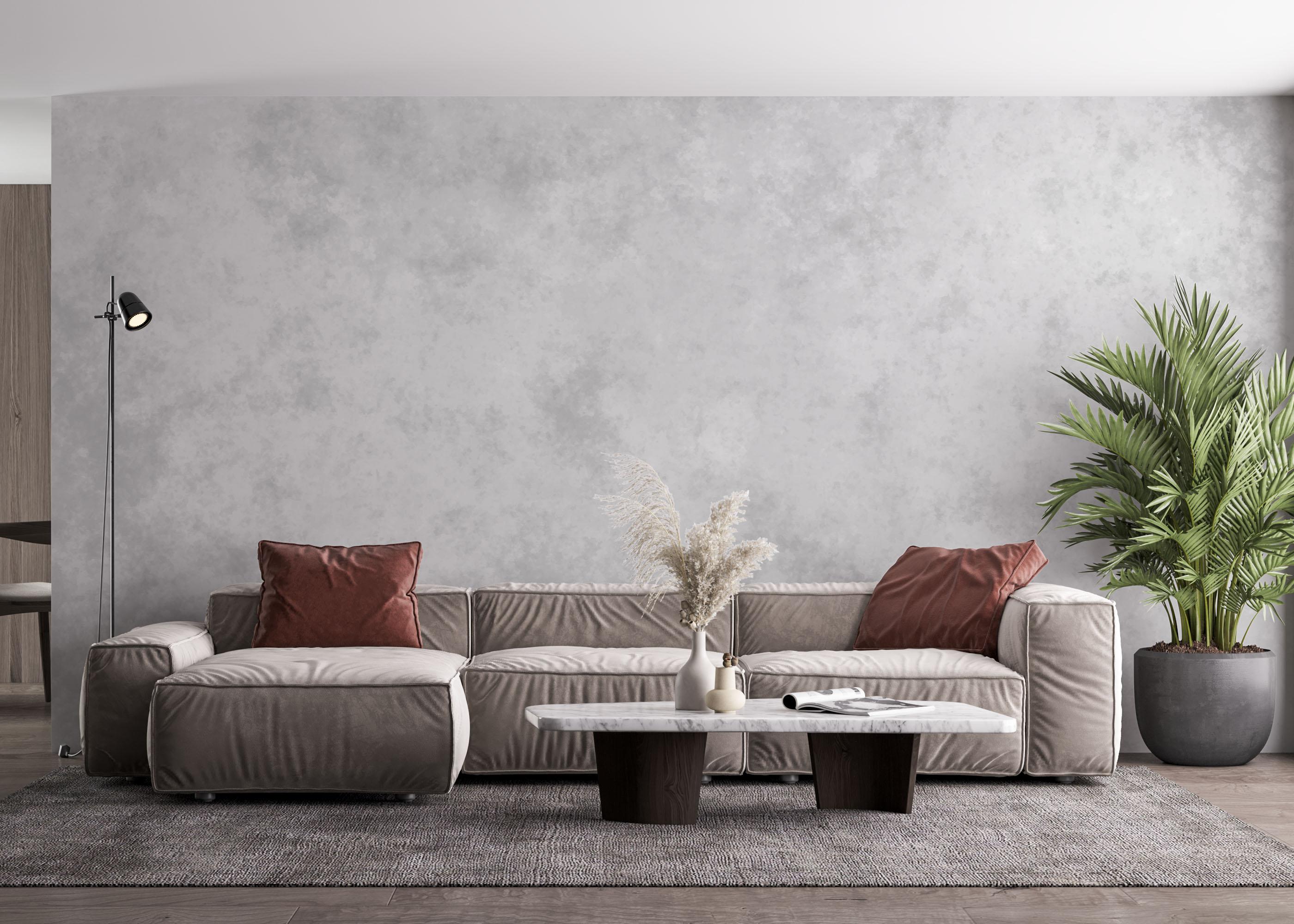 Fototapet Light Grey Paper Concrete mockup 4