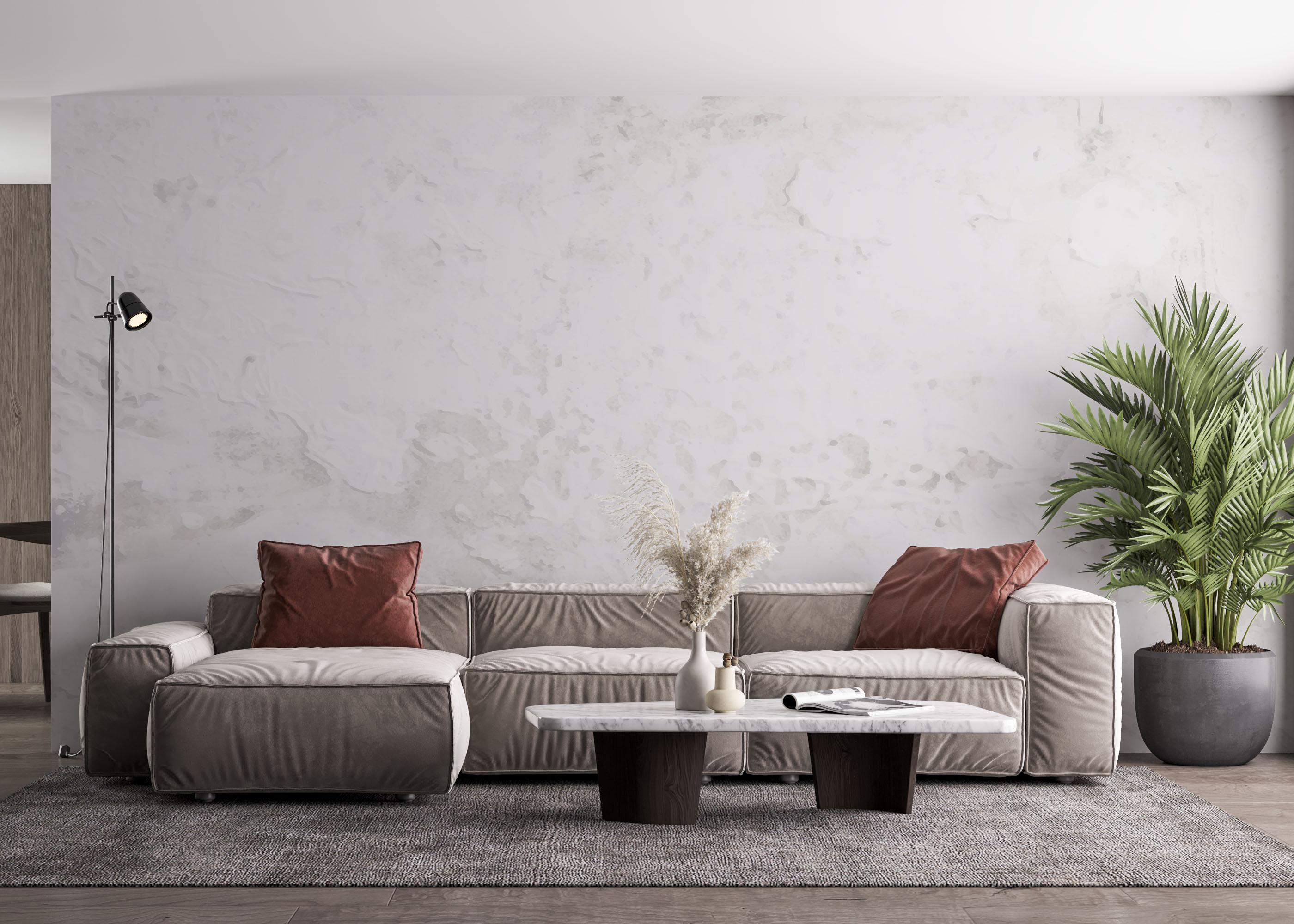 Fototapet Paper Concrete Wall mockup 4