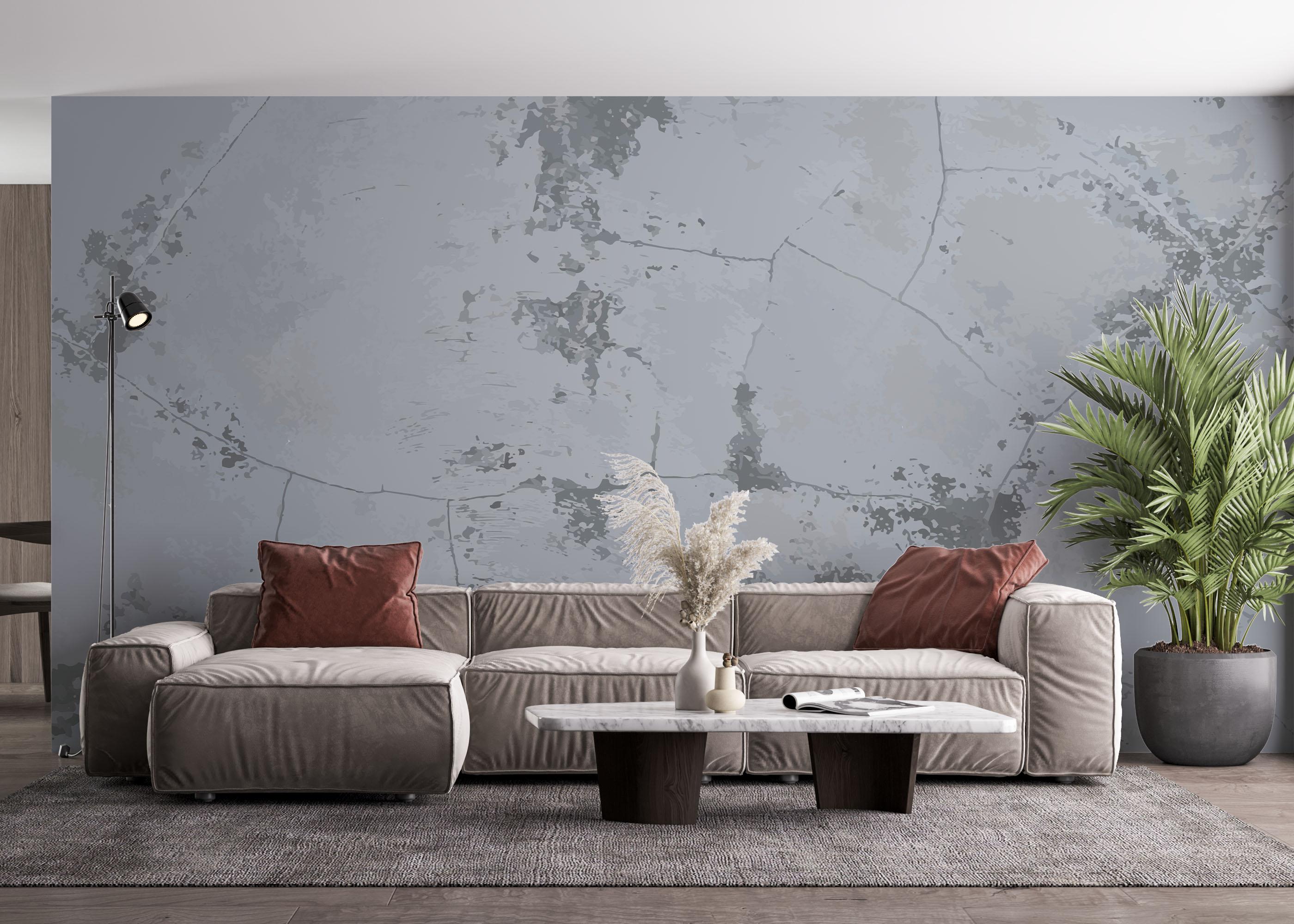 Fototapet Purple Light Concrete mockup 4