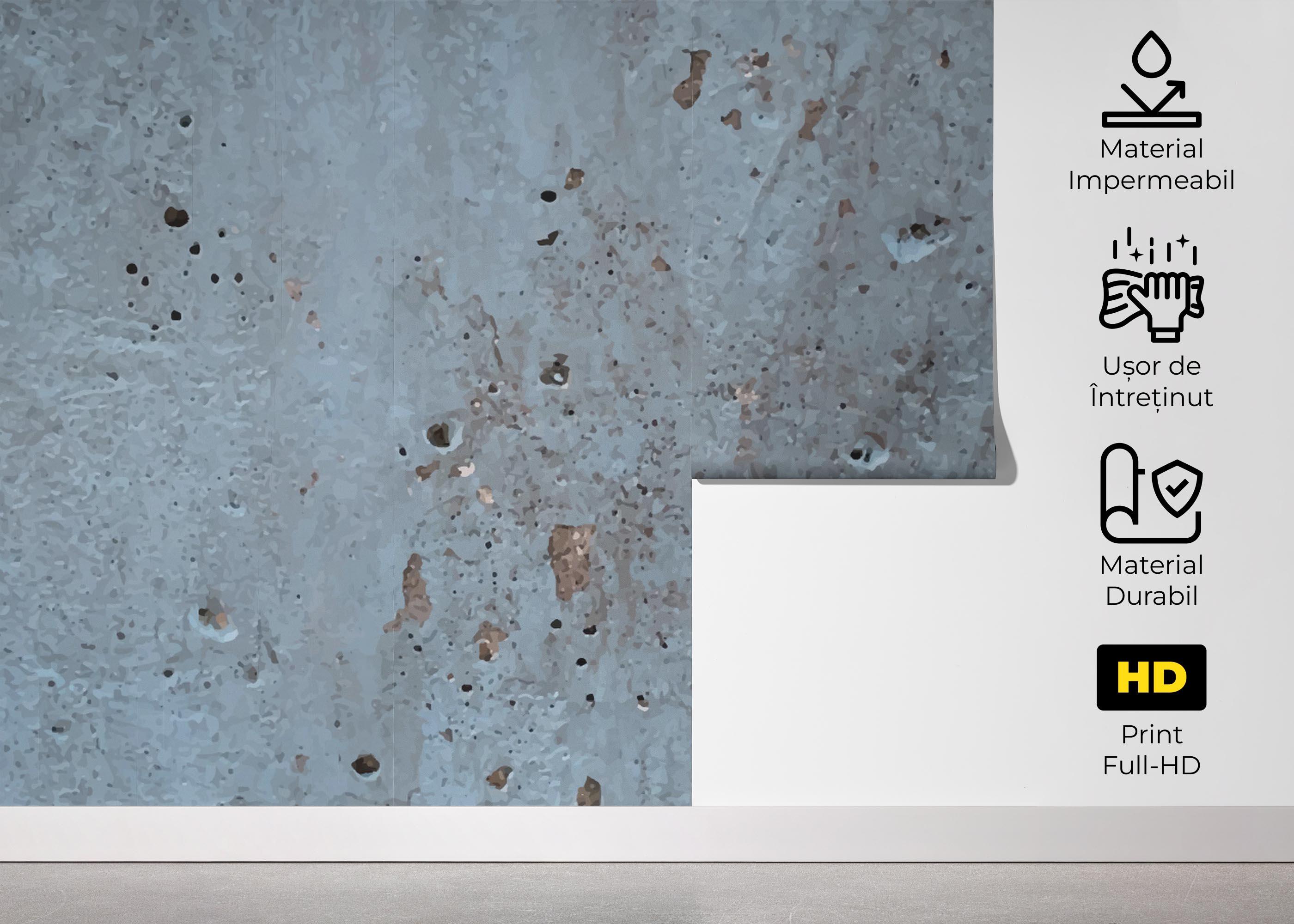 Fototapet Brown Crack Concrete mockup 5