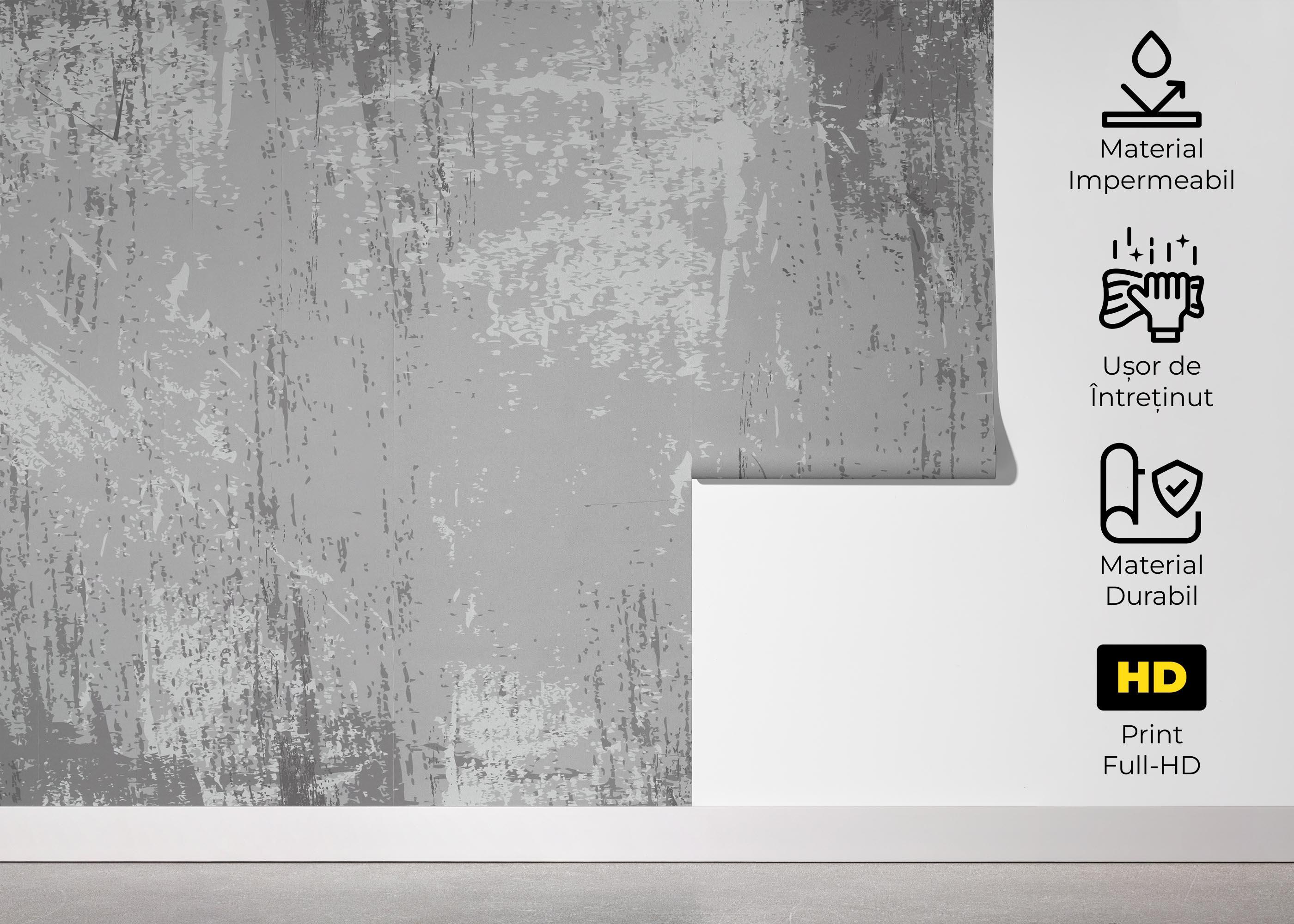 Fototapet Grey Lines Concrete mockup 5