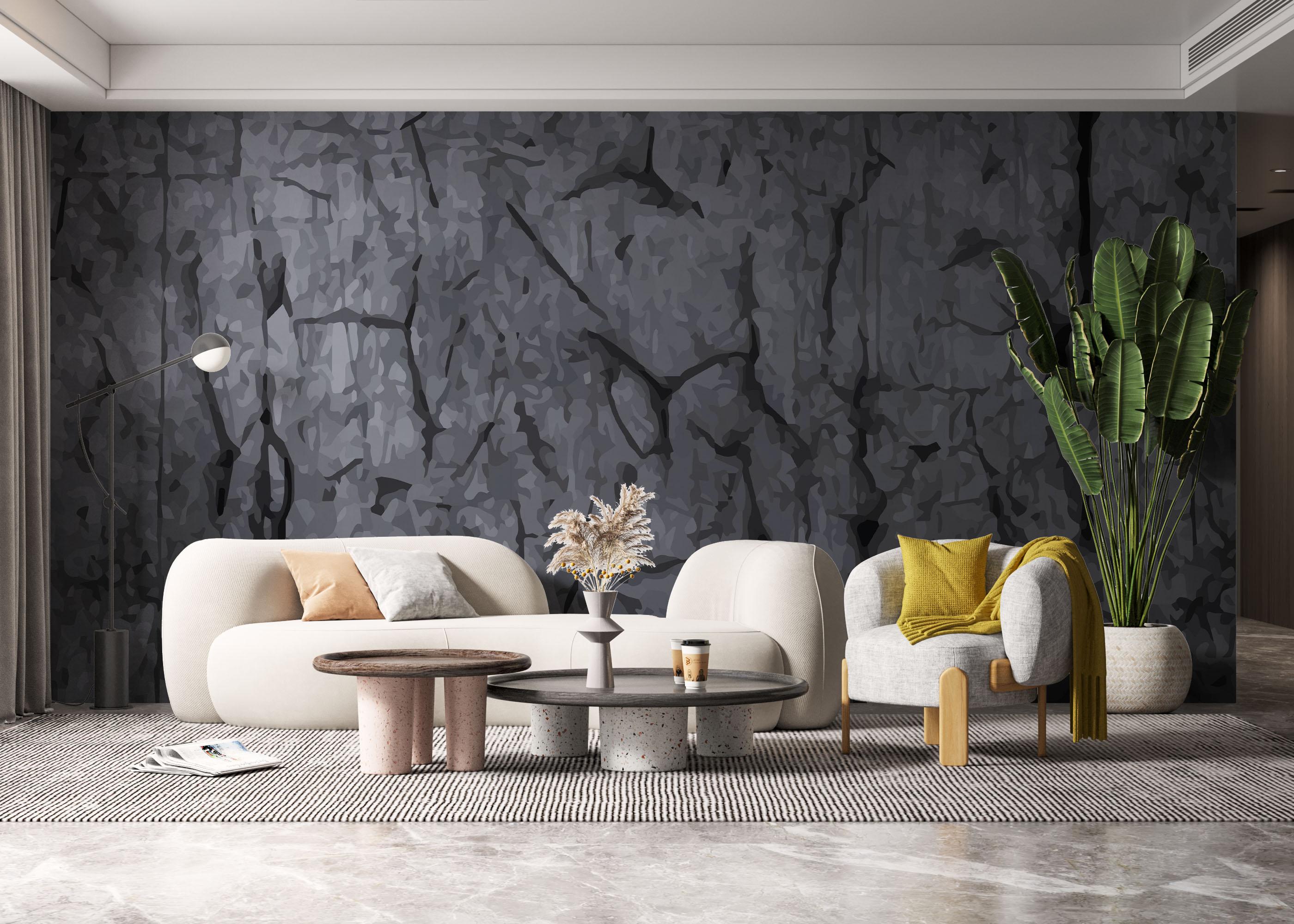 Fototapet Big Crack Concrete mockup 6