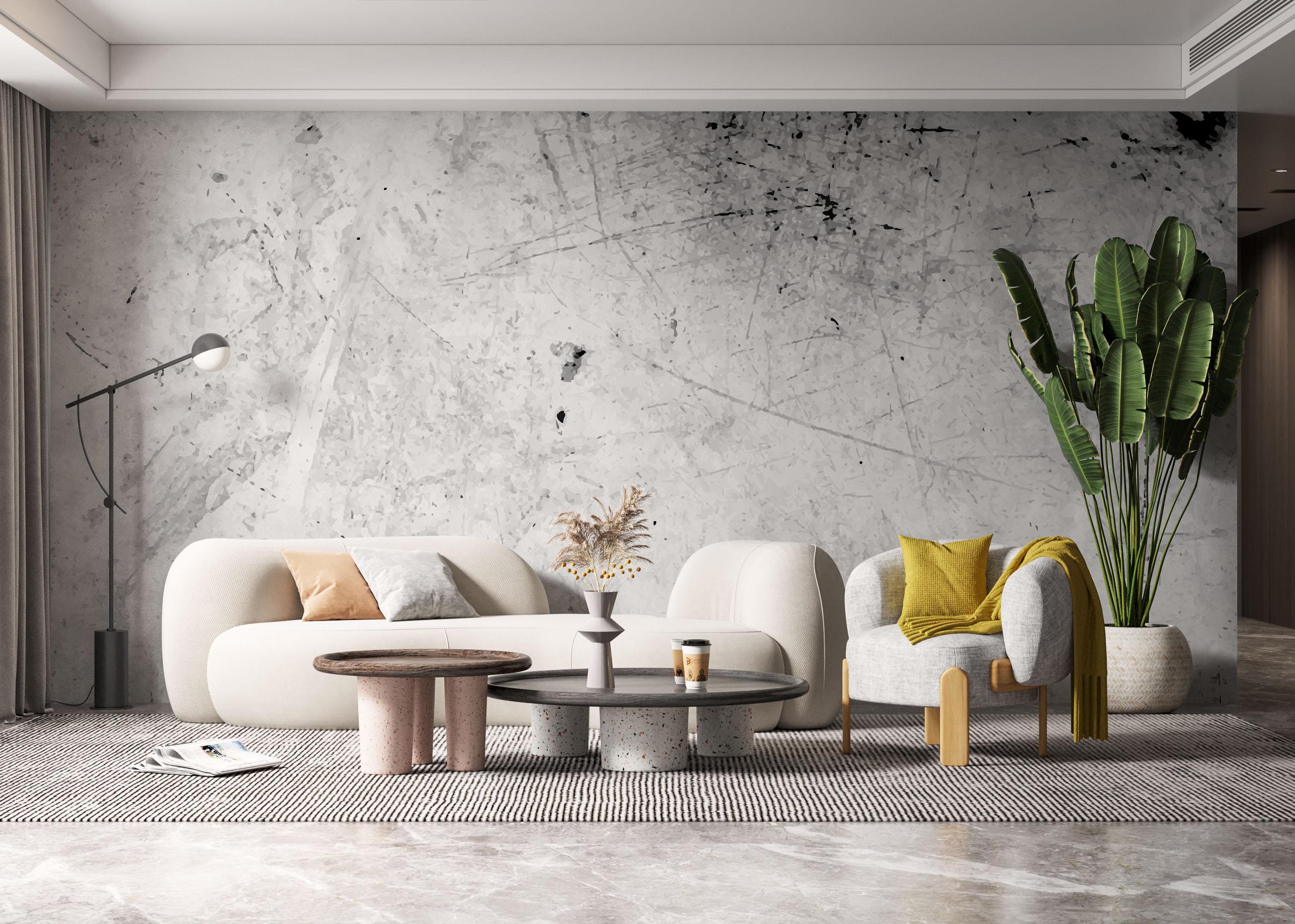 Fototapet Black Paint Concrete mockup 6