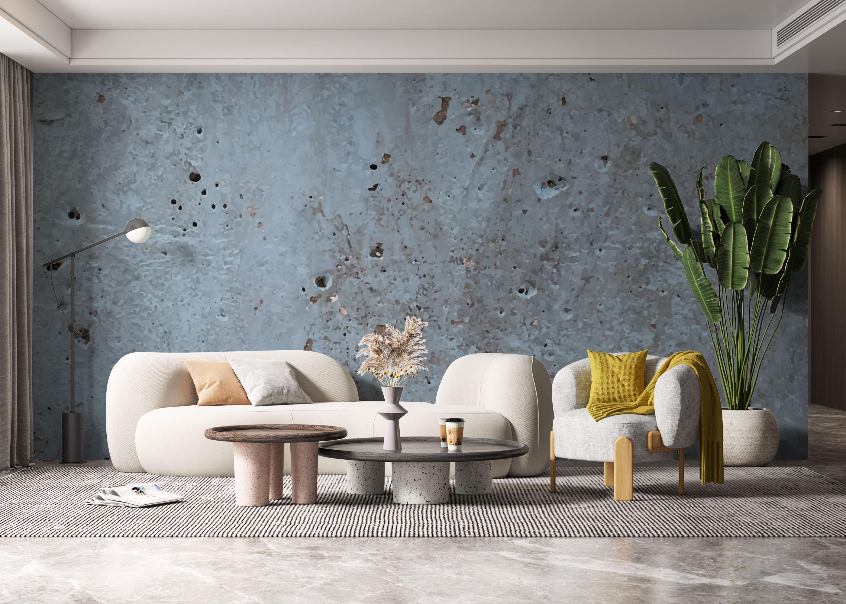 Fototapet Brown Crack Concrete mockup 6