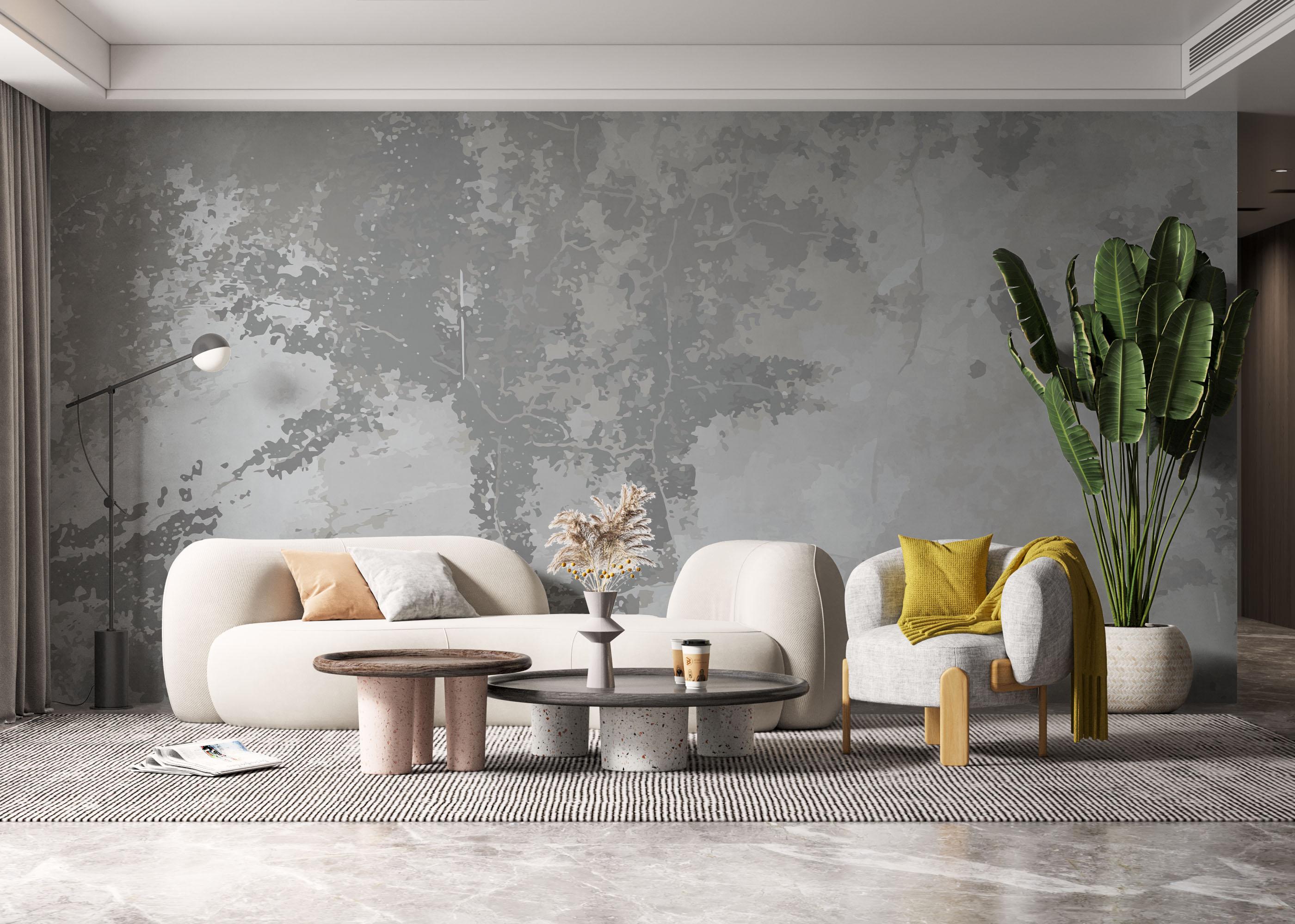 Fototapet Concrete Old Wall mockup 6