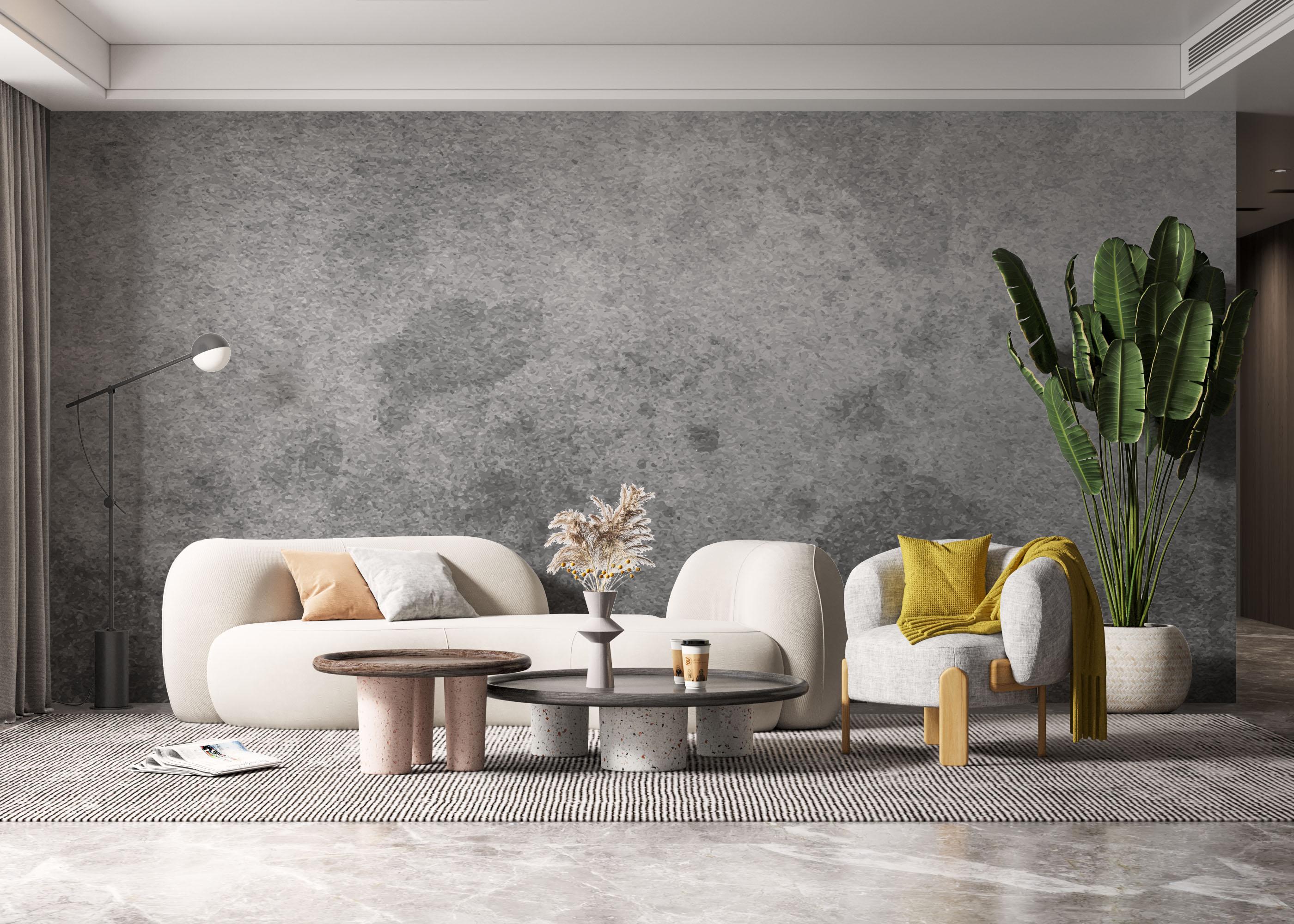 Fototapet Dark Grey Concrete mockup 6