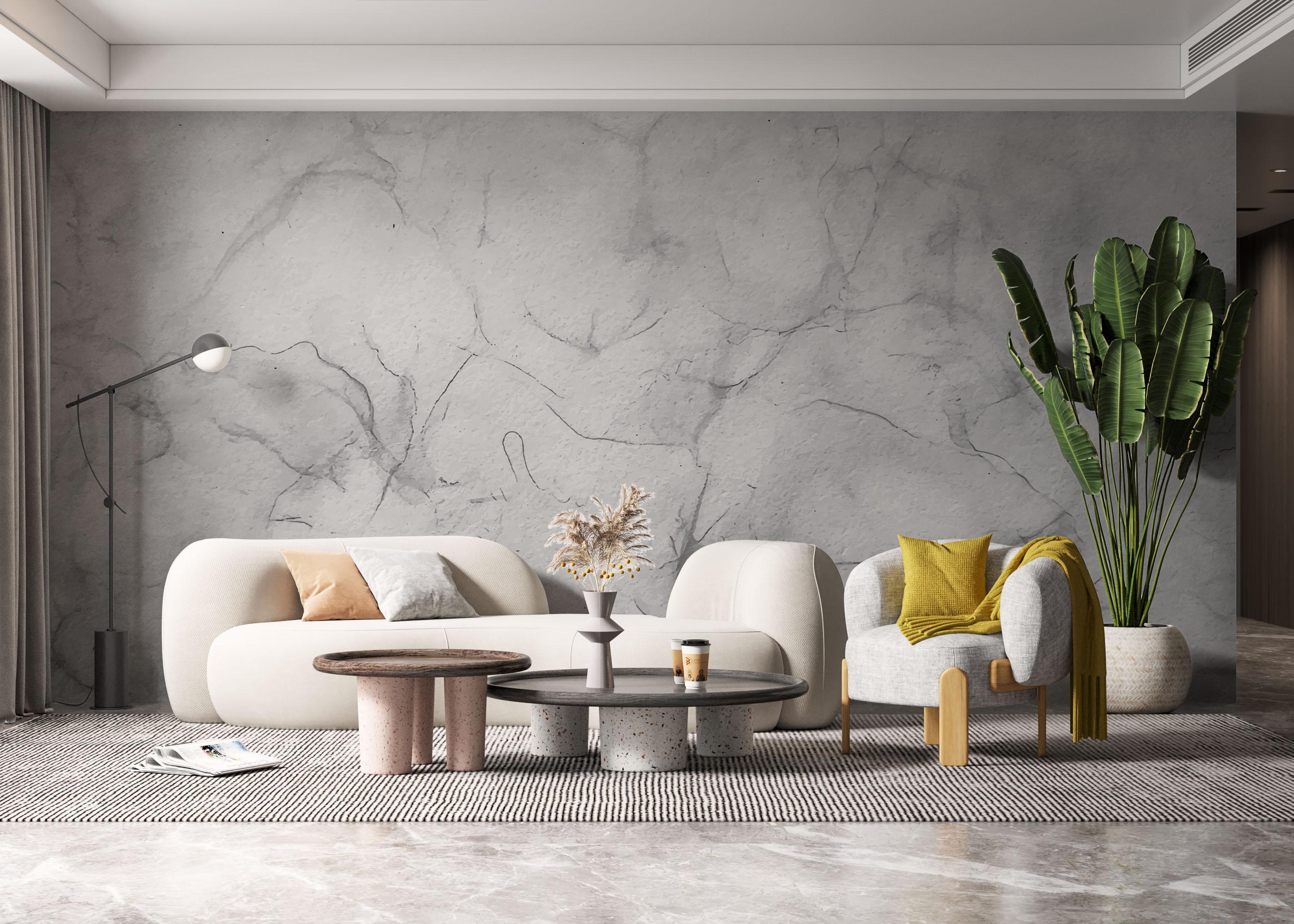 Fototapet Grey Ink Concrete mockup 6