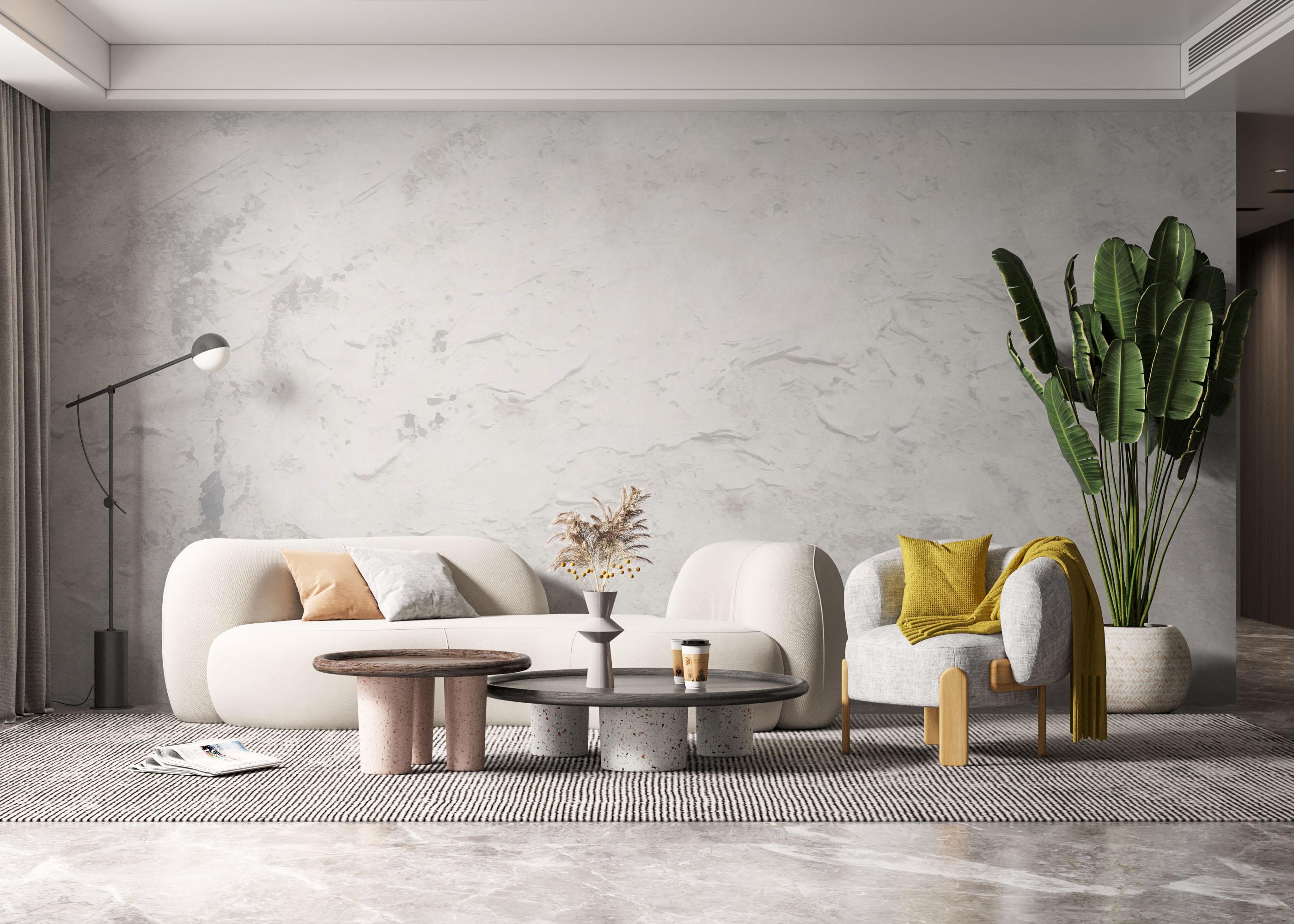 Fototapet Grey Shades Concrete mockup 6