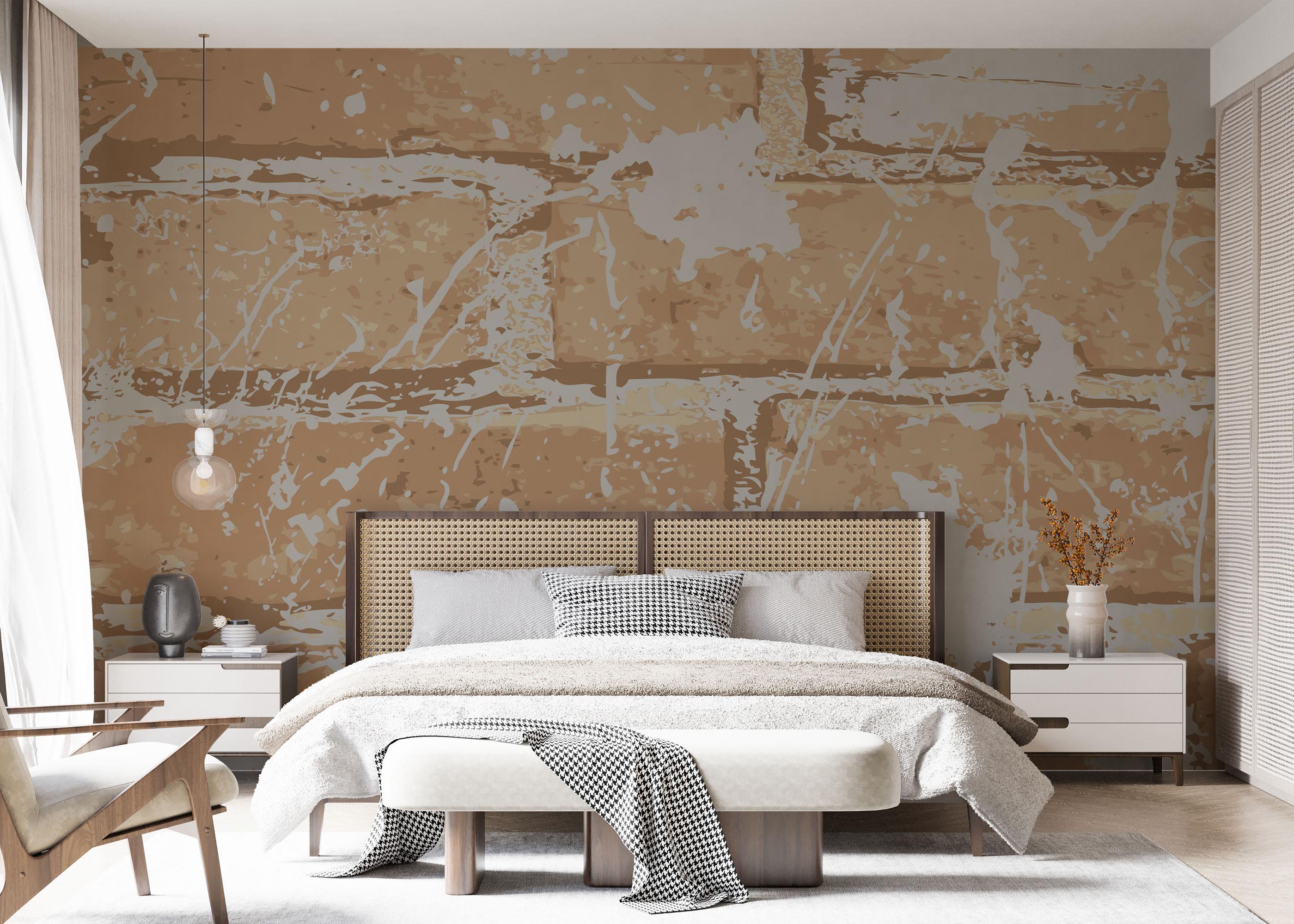 Fototapet Brick Cream Art mockup 7