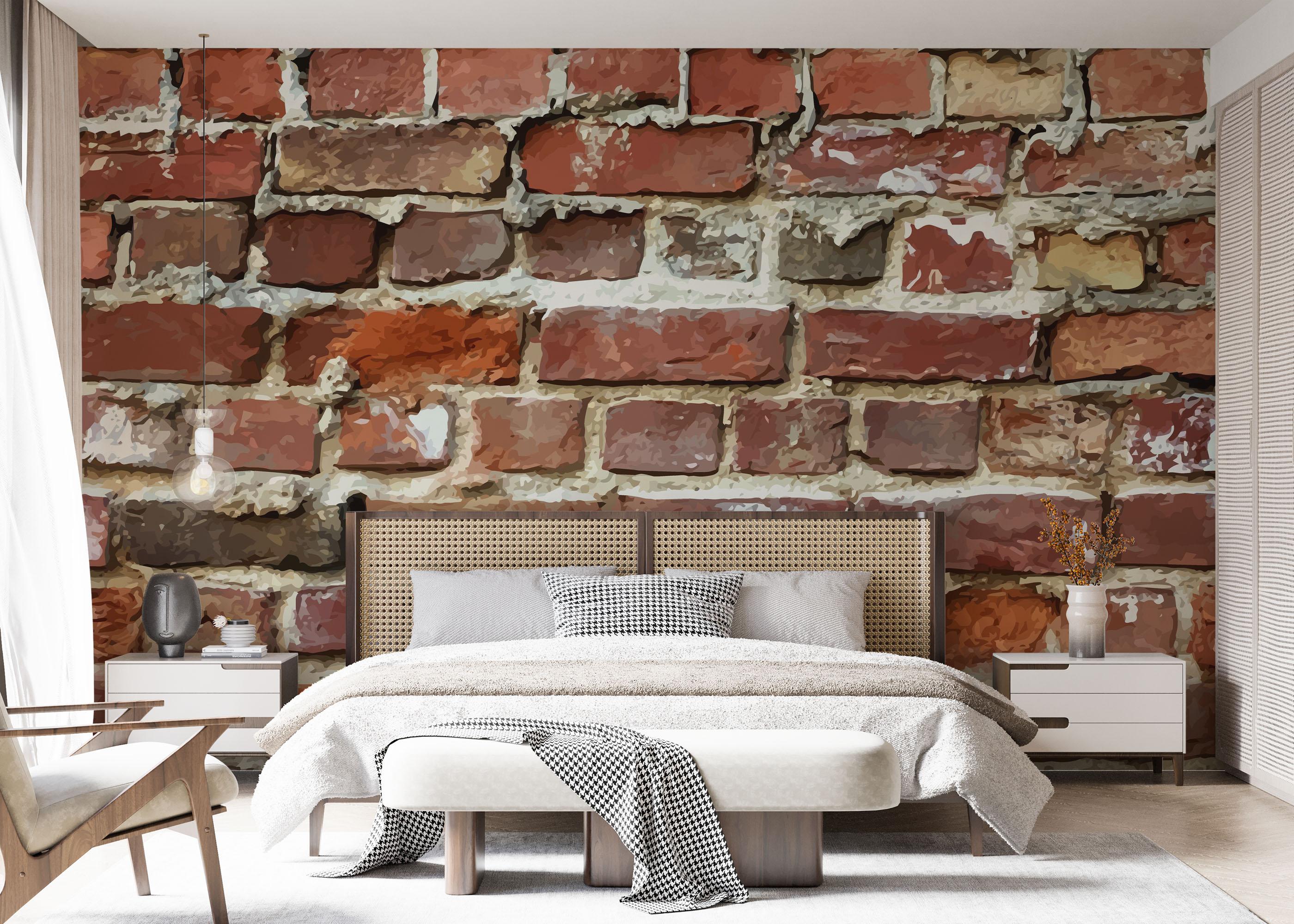 Fototapet Cool Realistic Brick mockup 7