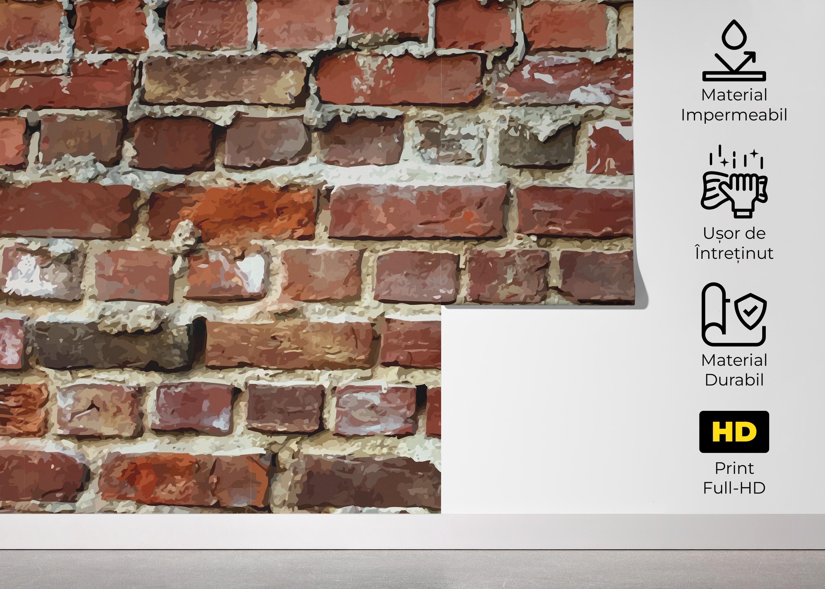 Fototapet Cool Realistic Brick mockup 5