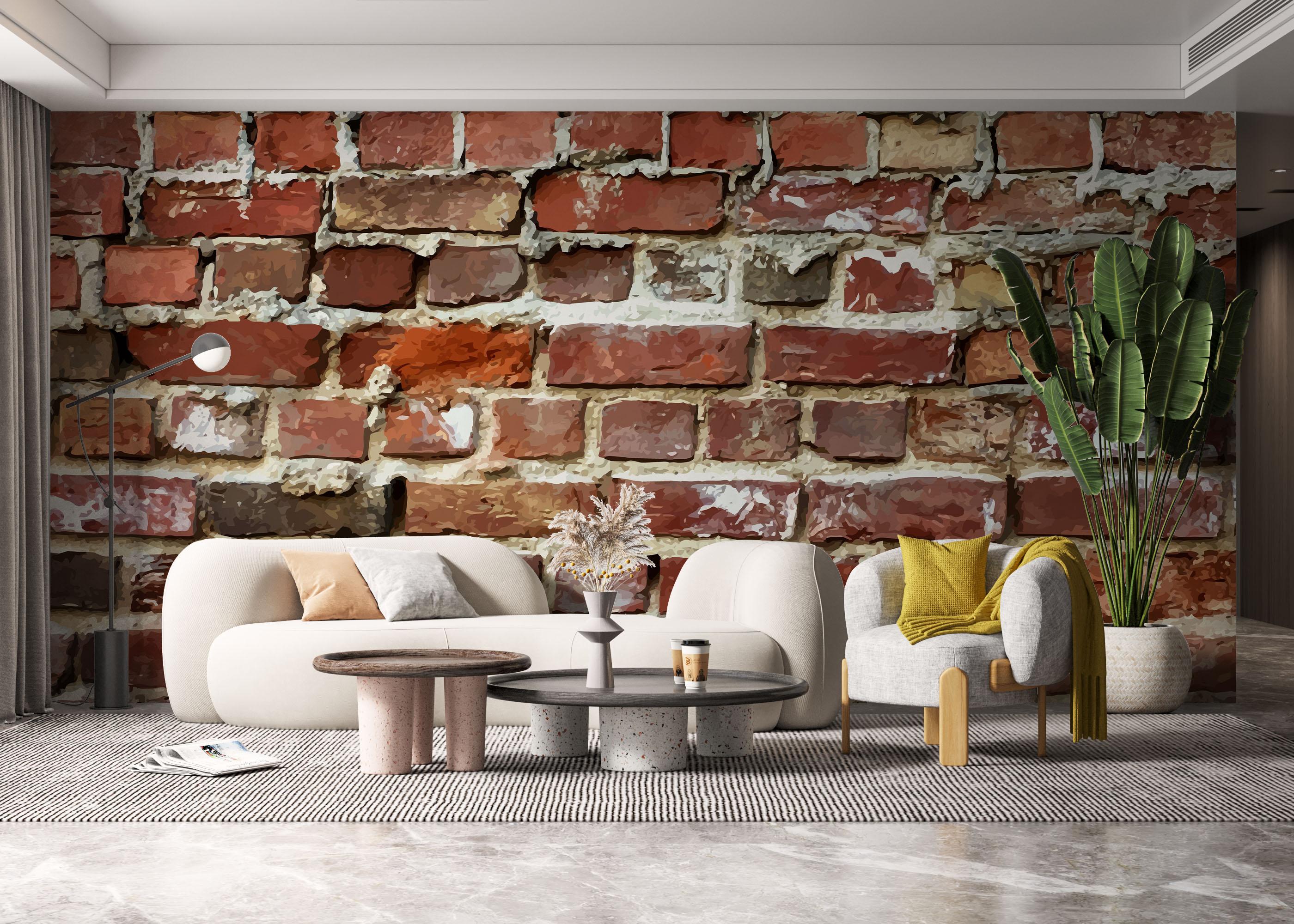 Fototapet Cool Realistic Brick mockup 6