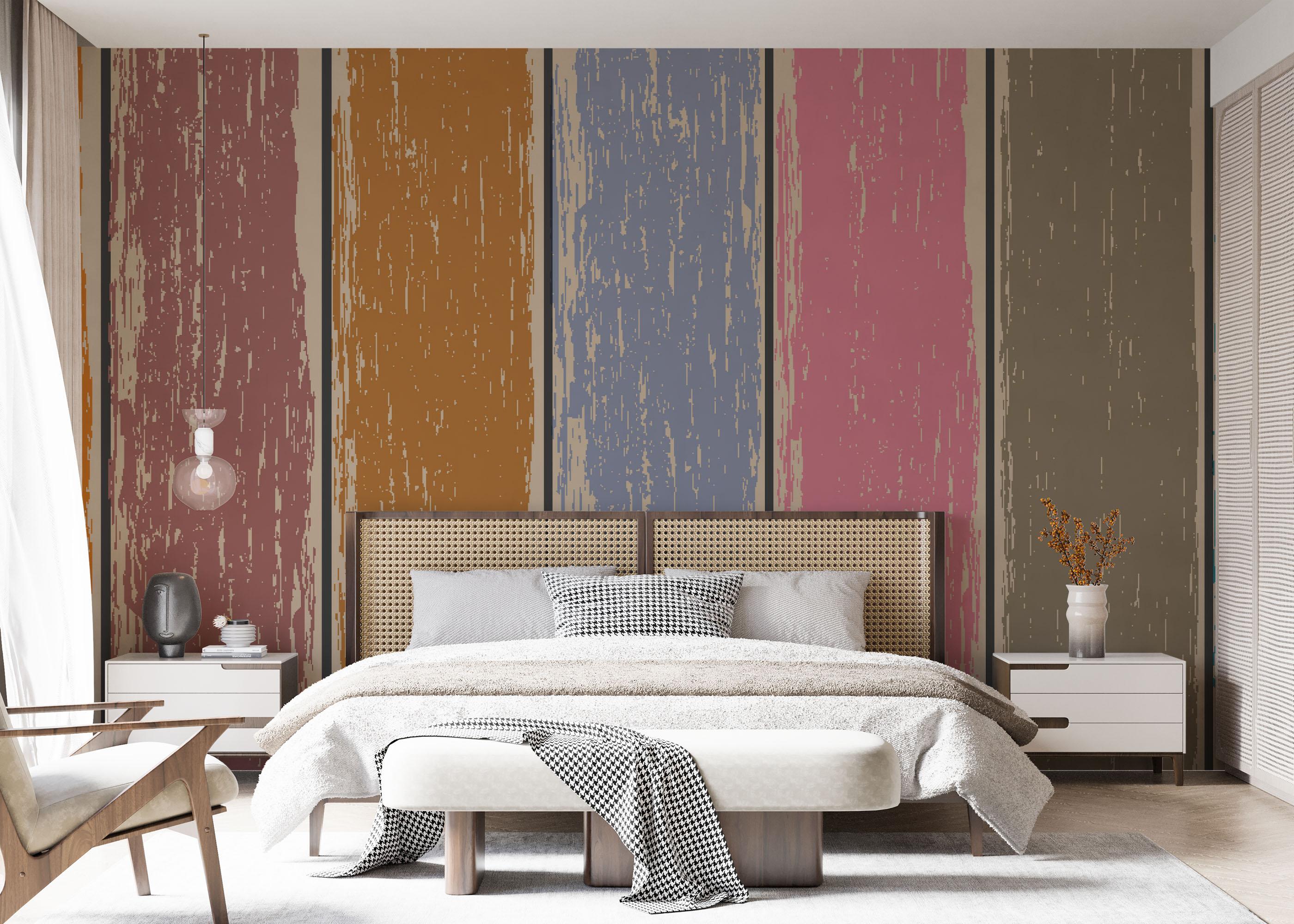 Fototapet Color Mix Wood mockup 7