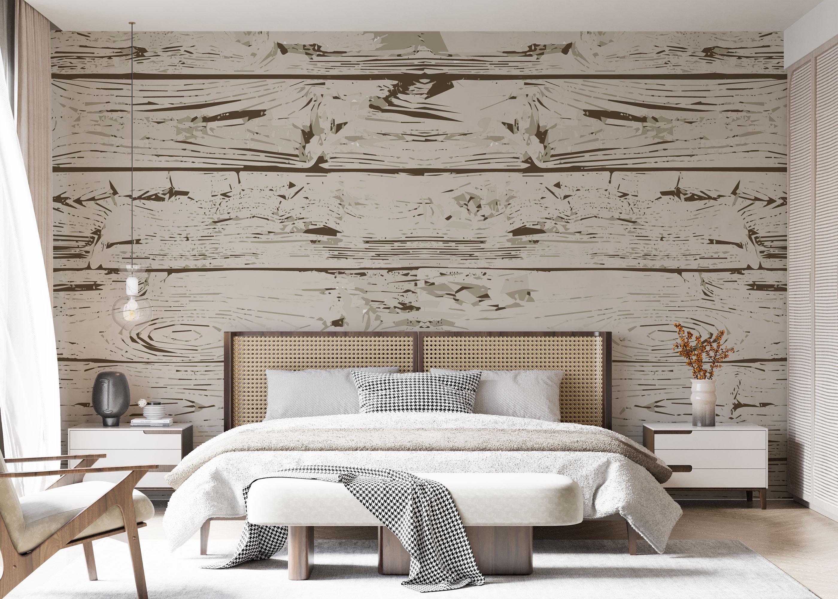 Fototapet Cream Brown Wood mockup 7