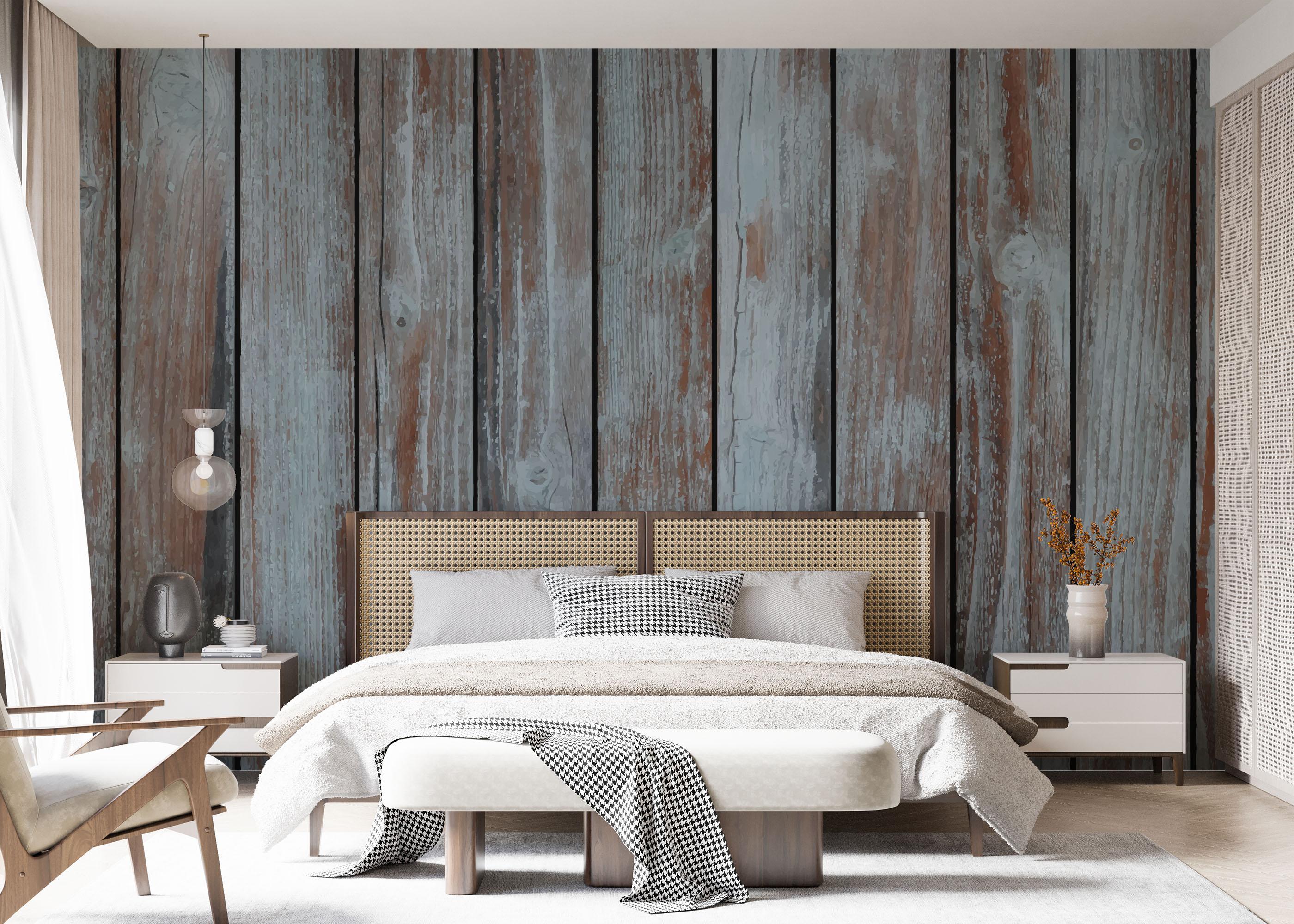 Fototapet Grey Brown Wood mockup 7