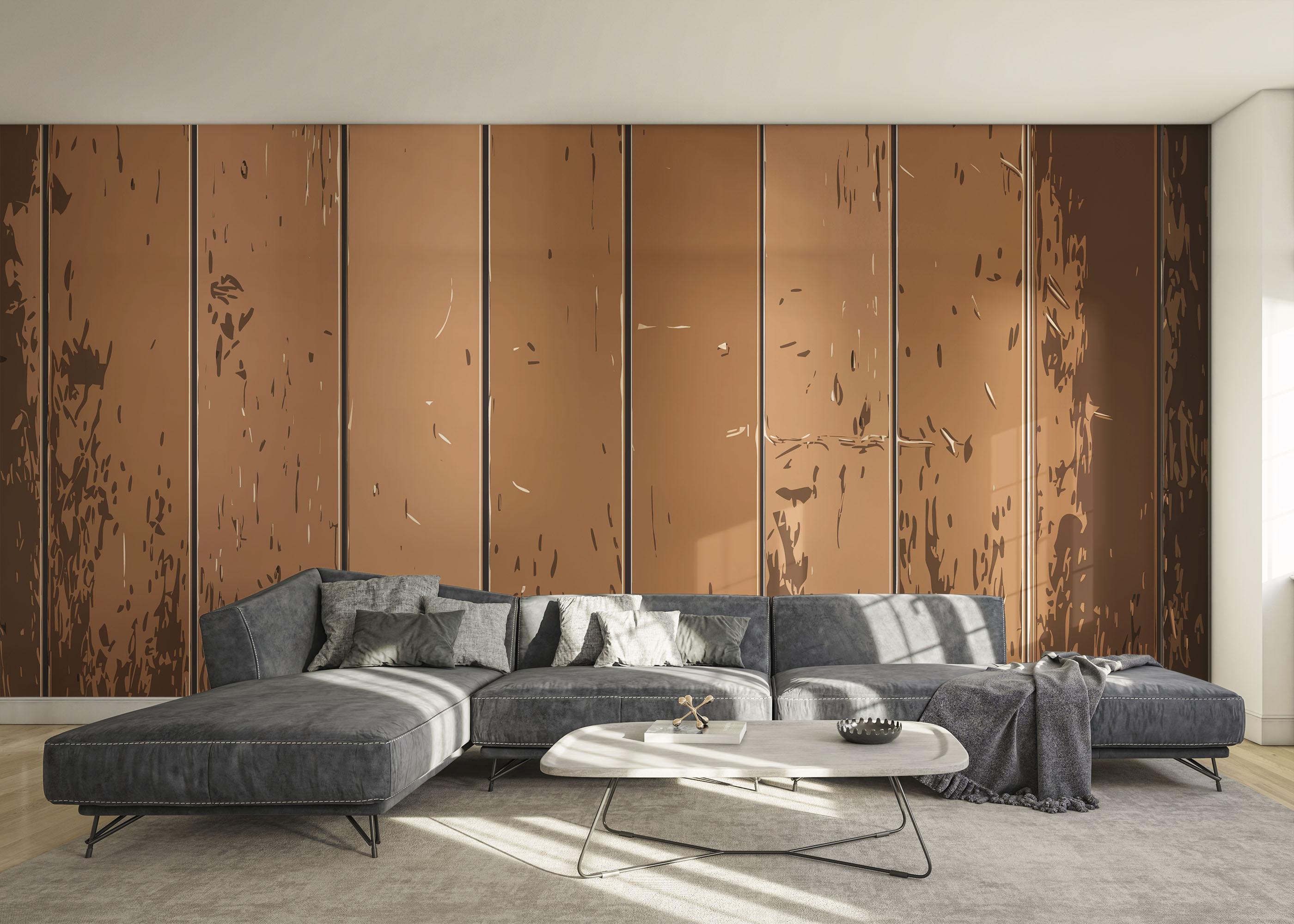 Fototapet Brown Shades Wood mockup 0