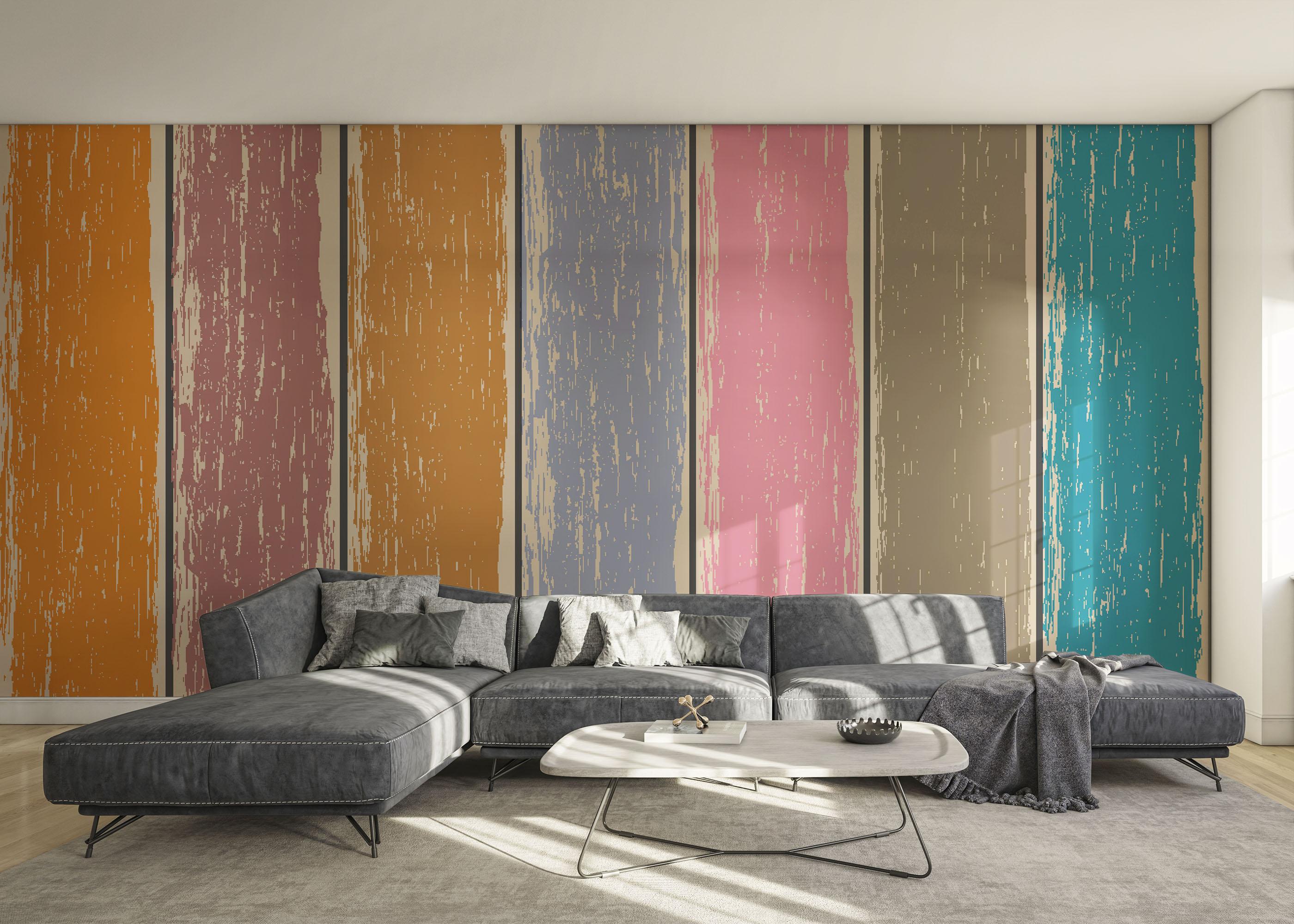 Fototapet Color Mix Wood mockup 0