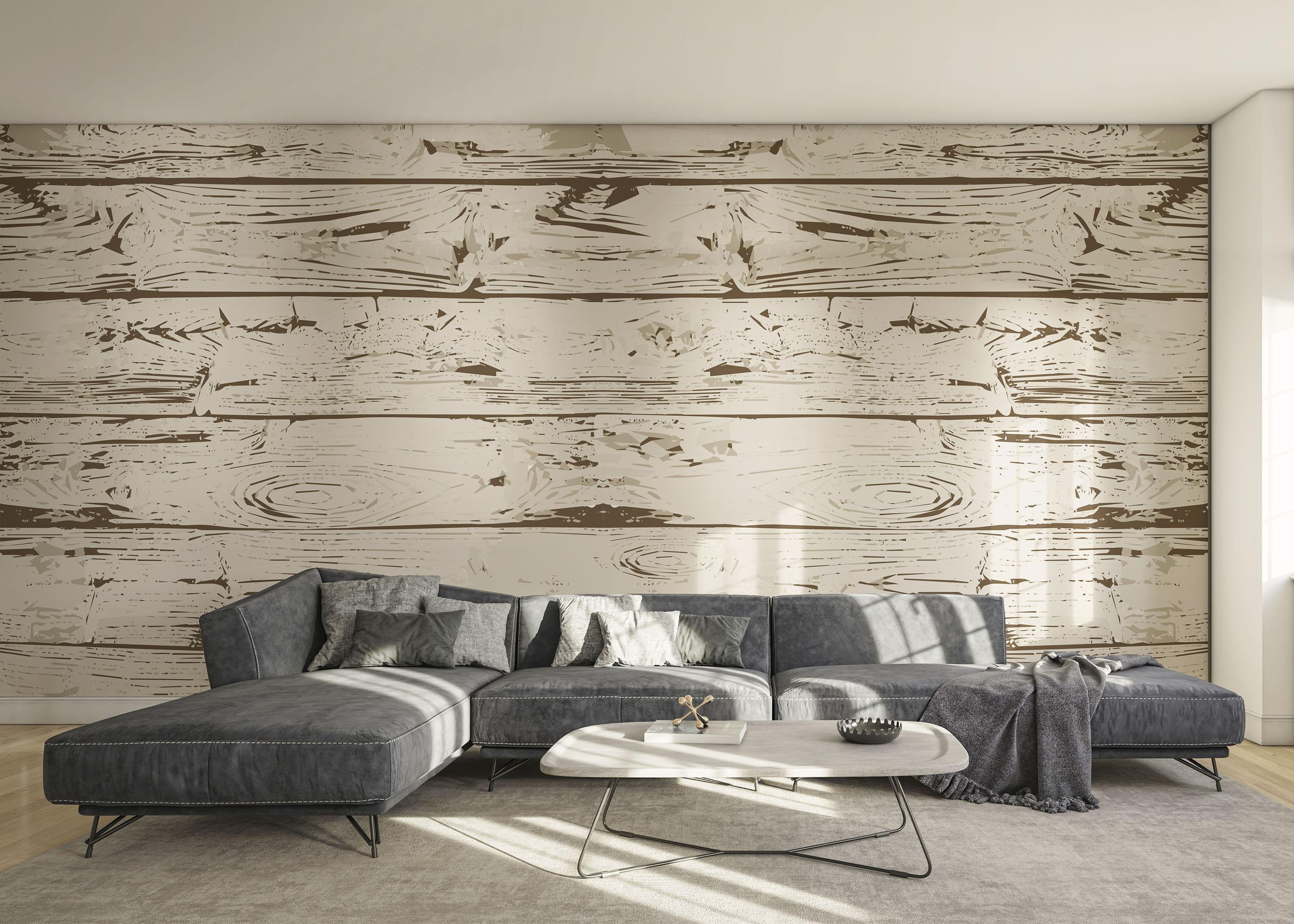 Fototapet Cream Brown Wood mockup 0