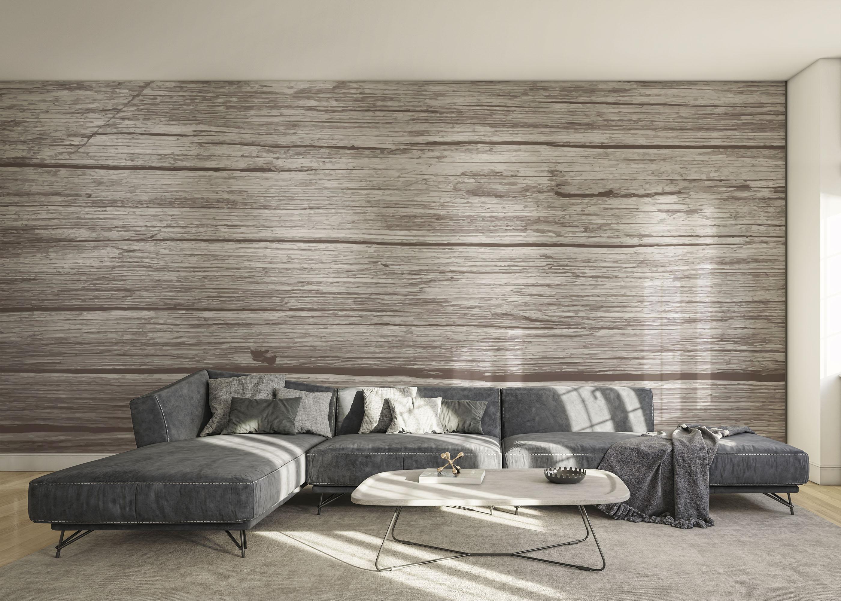 Fototapet Dark Cream Wood mockup 0