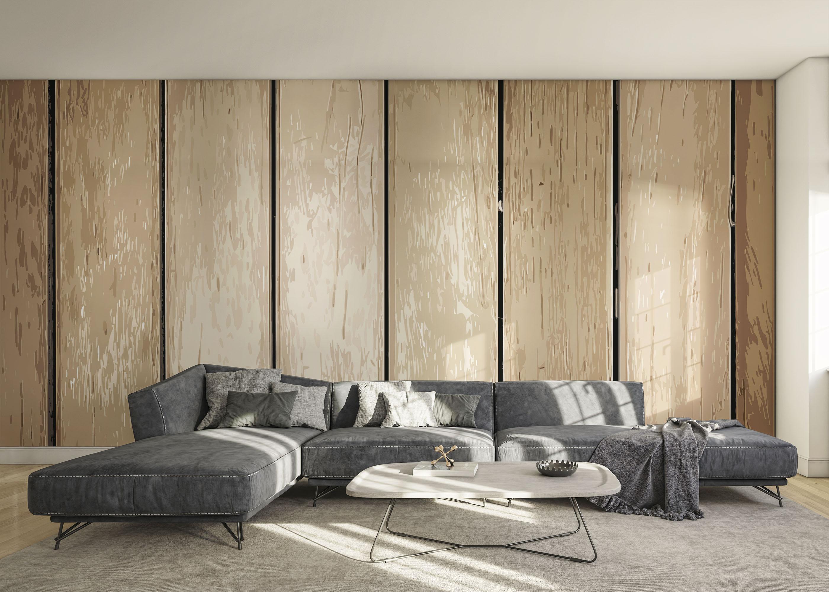 Fototapet Wooden Boards mockup 0