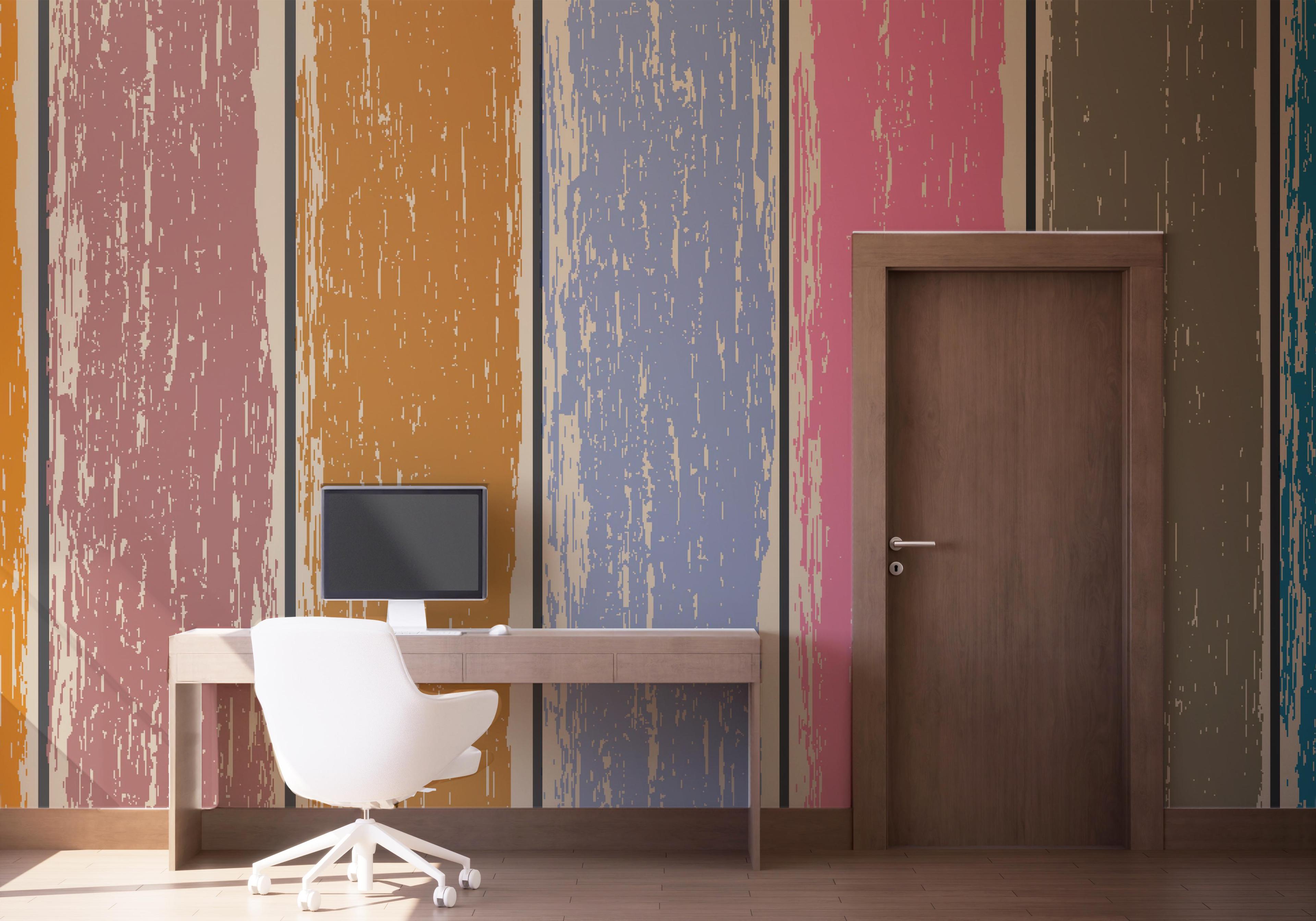 Fototapet Color Mix Wood mockup 1