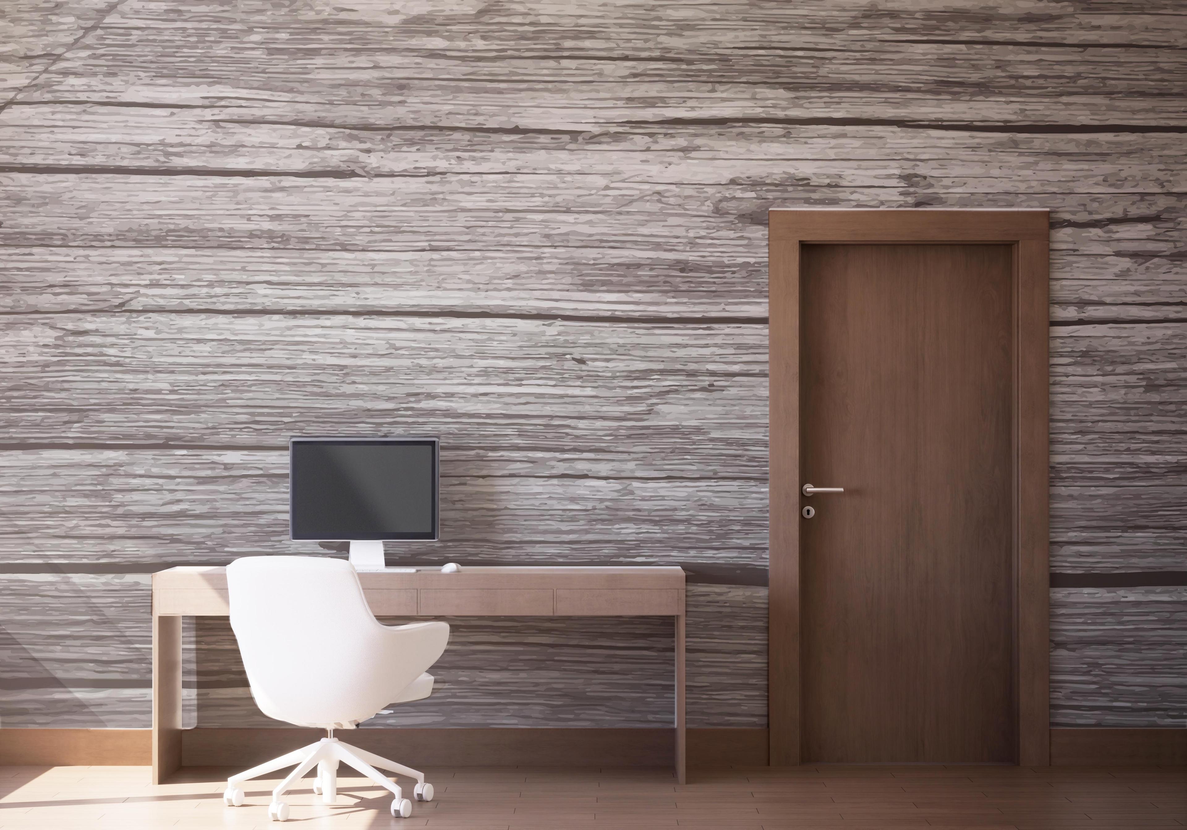 Fototapet Dark Cream Wood mockup 1