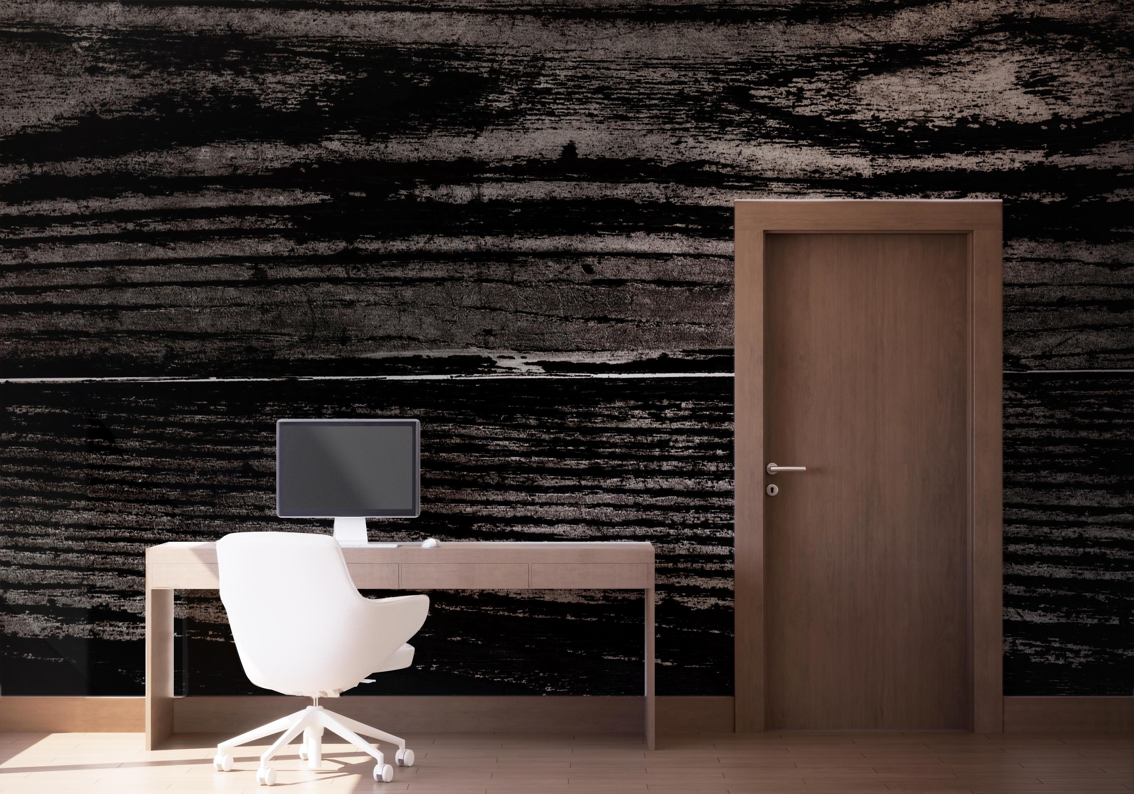 Fototapet Dark Wood Art mockup 1