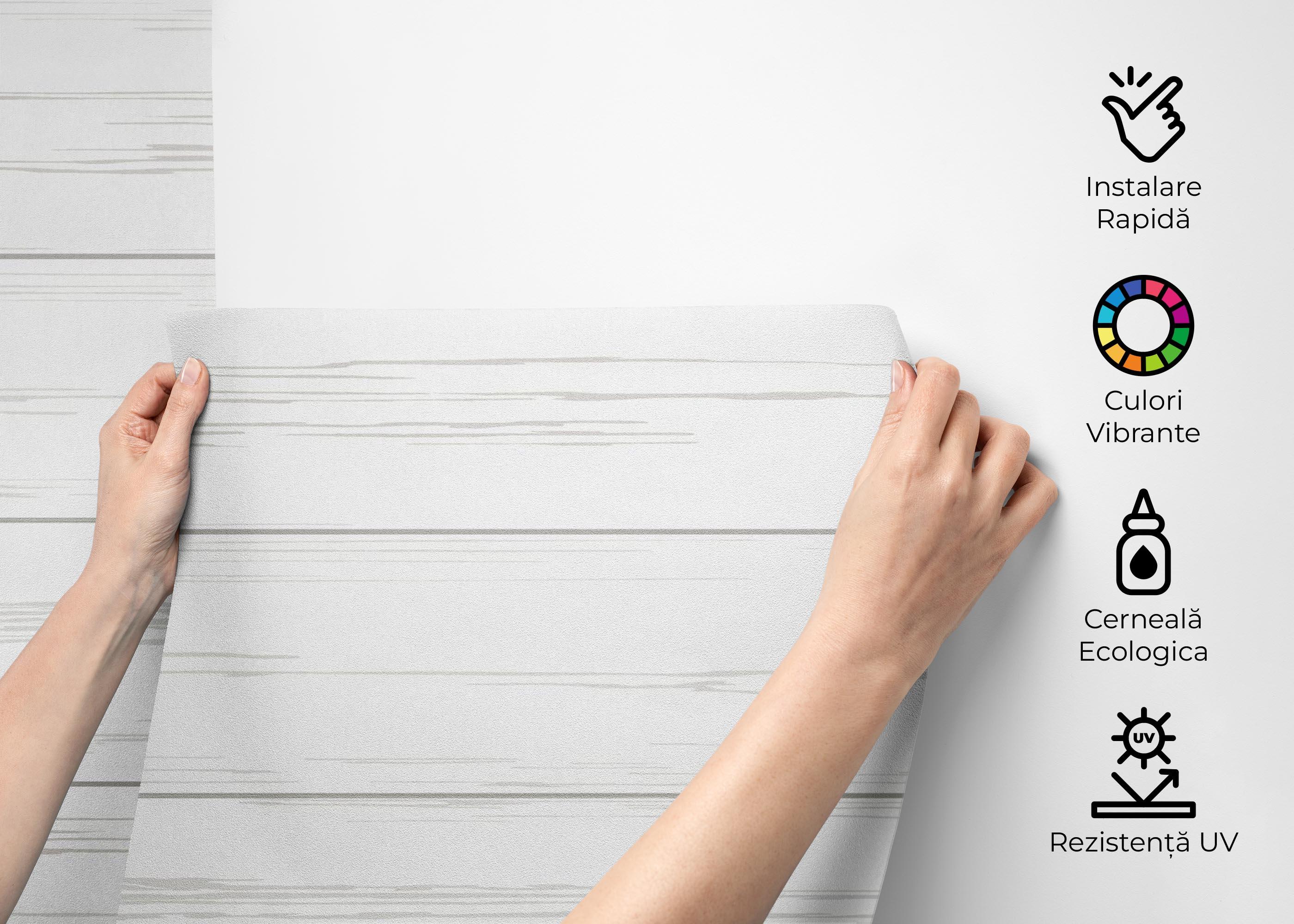 Fototapet Clean White Wood mockup 2