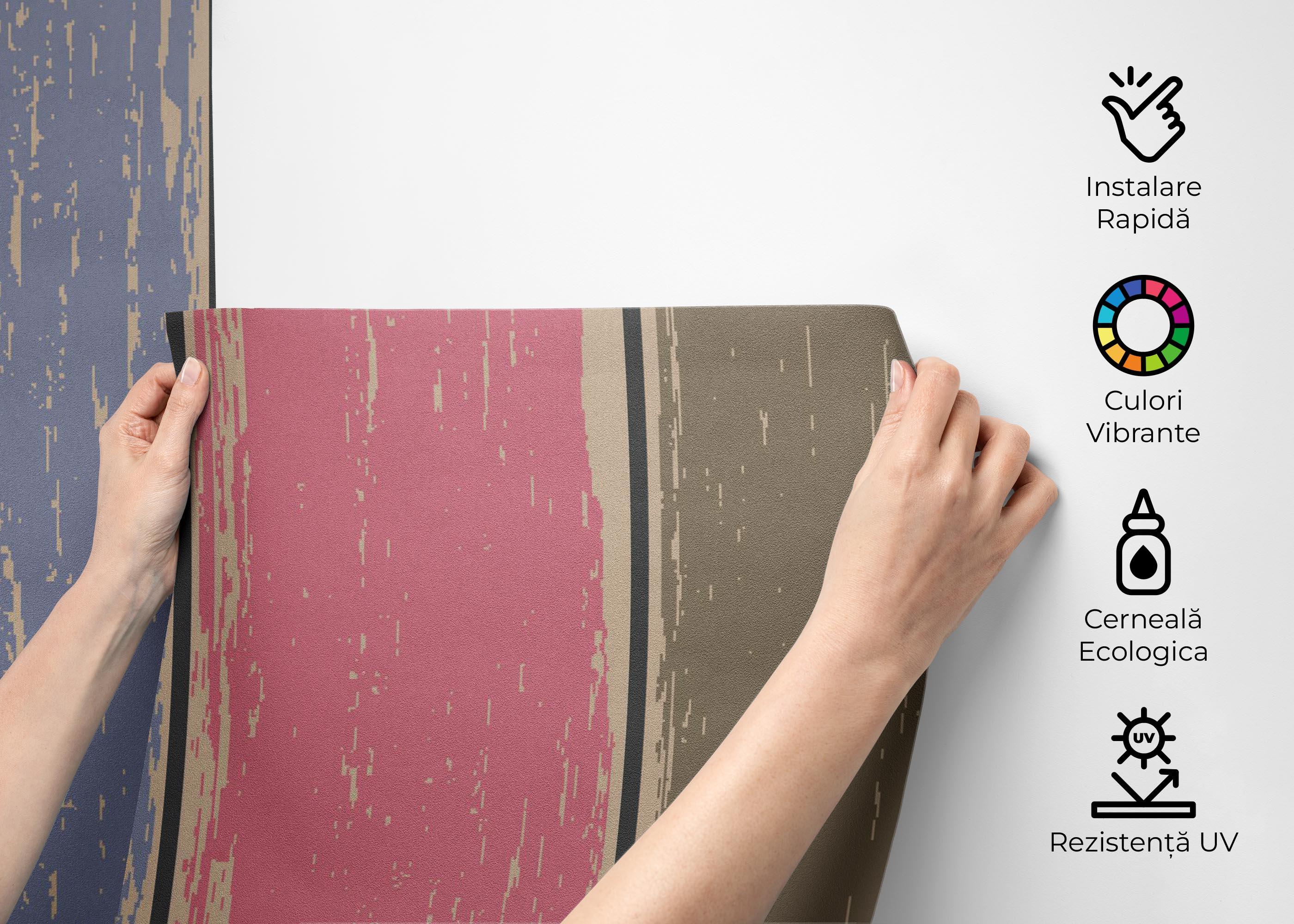 Fototapet Color Mix Wood mockup 2