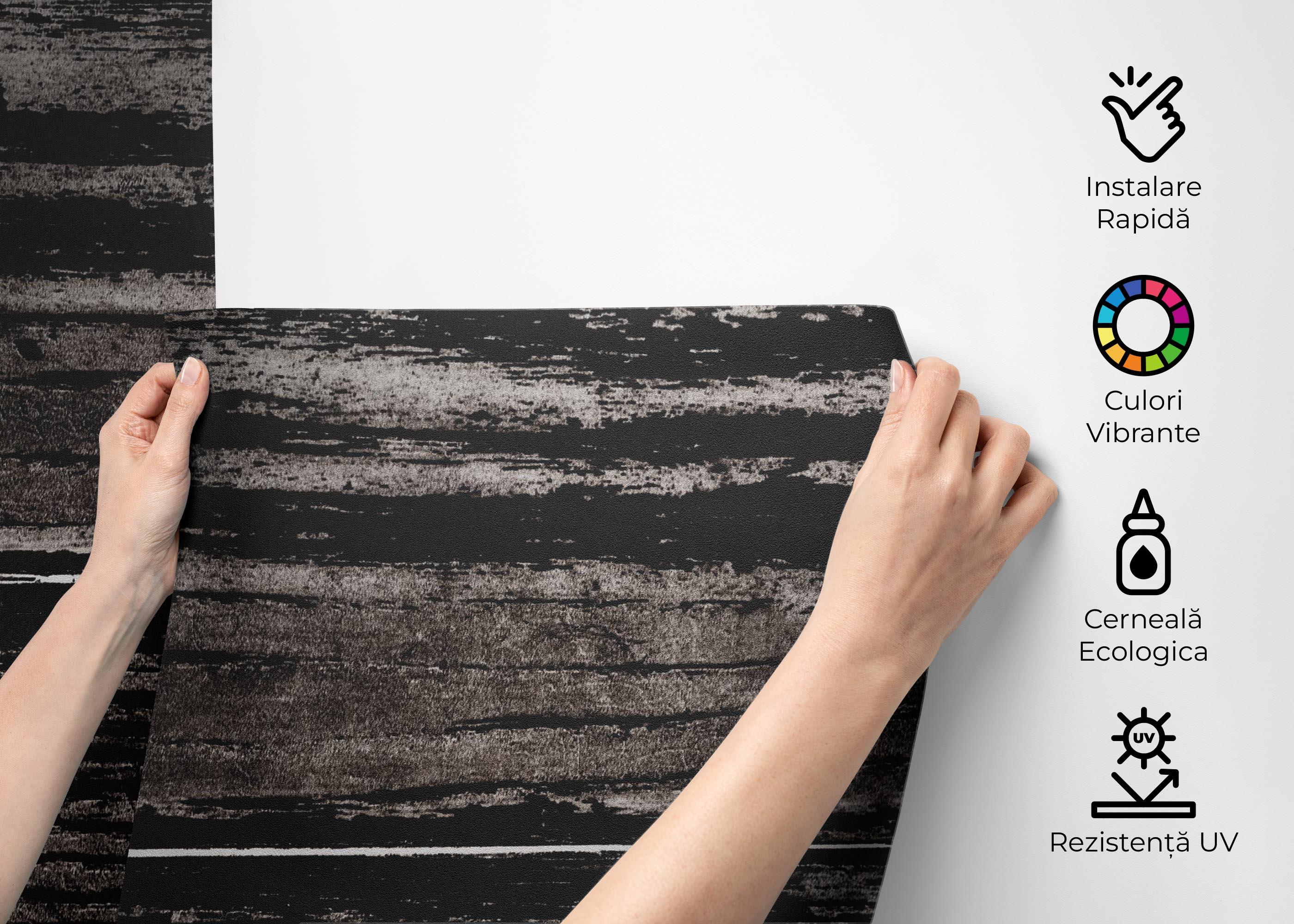 Fototapet Dark Wood Art mockup 2